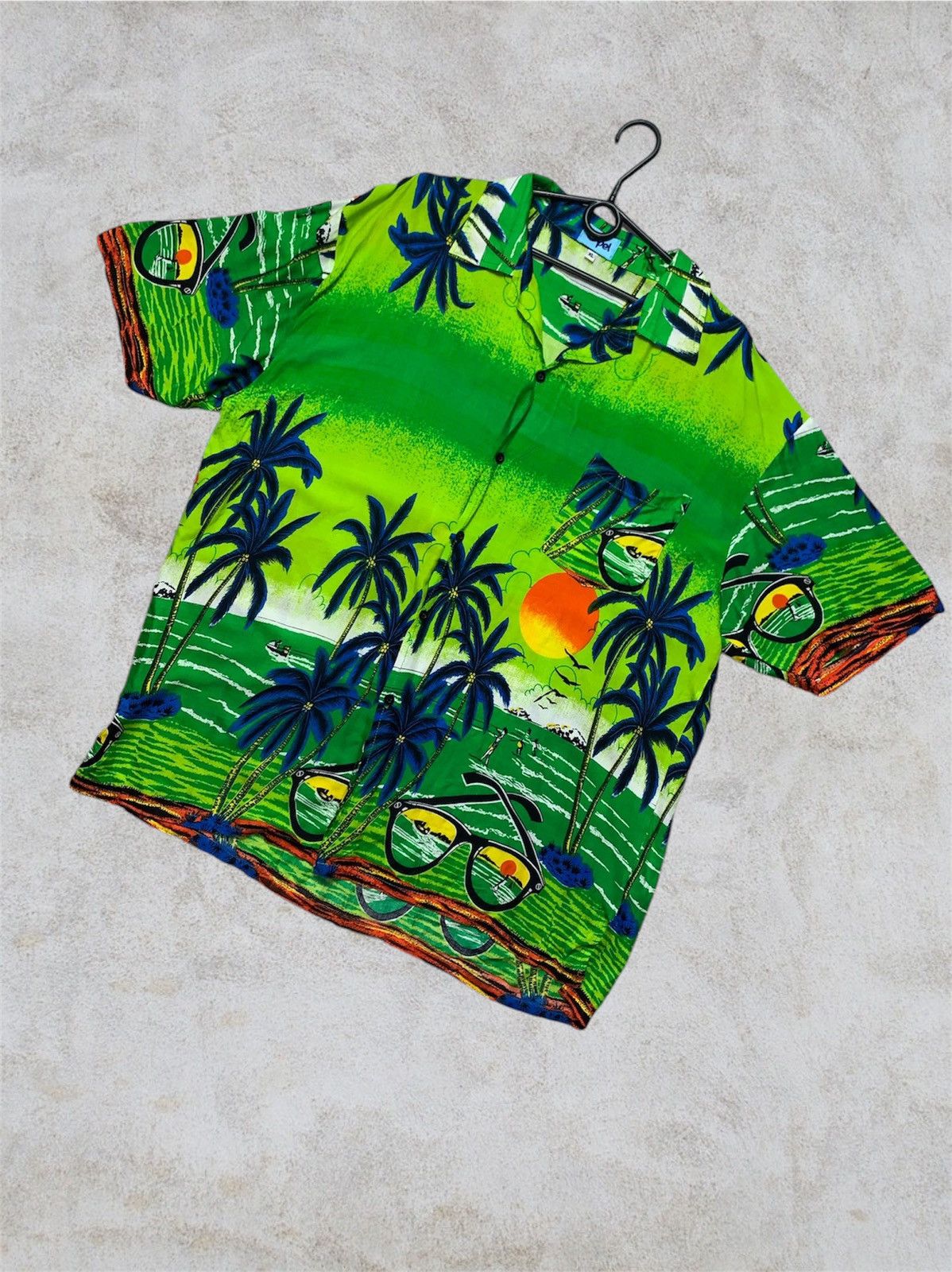 Vintage Hawaiian Shirt Palm Green Size L Size US L / EU 52-54 / 3 - 1 Thumbnail