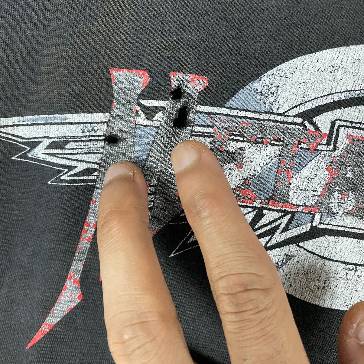 Band Tees × Metallica × Vintage Vintage 90's METALLICA Euro Graphic Band Distressed Tee Size US L / EU 52-54 / 3 - 11 Thumbnail