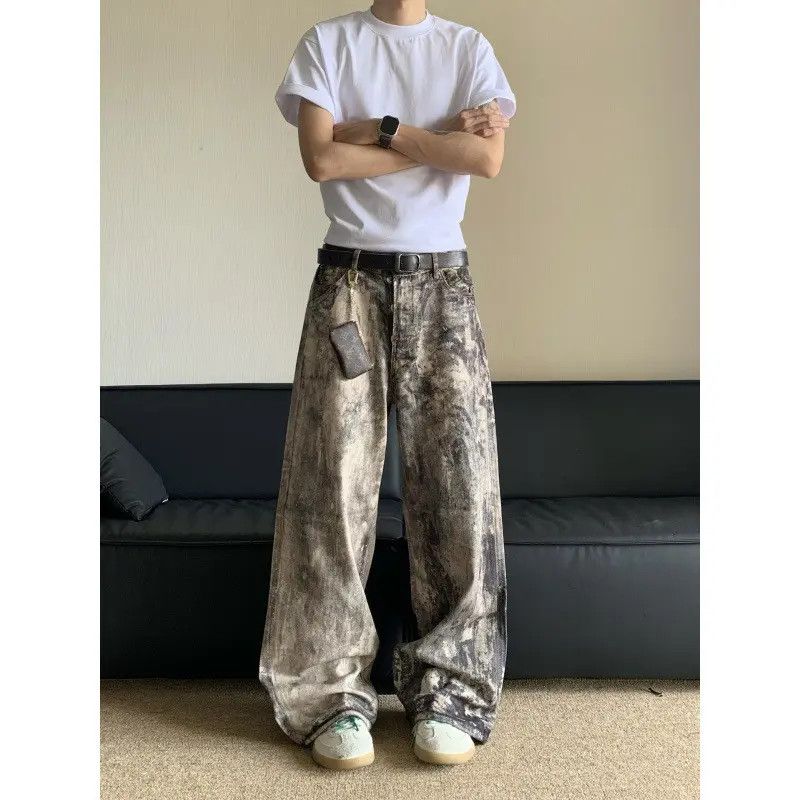 Japanese Brand × Jean Retro loose camouflage printed jeans Size US 32 / EU 48 - 6 Thumbnail