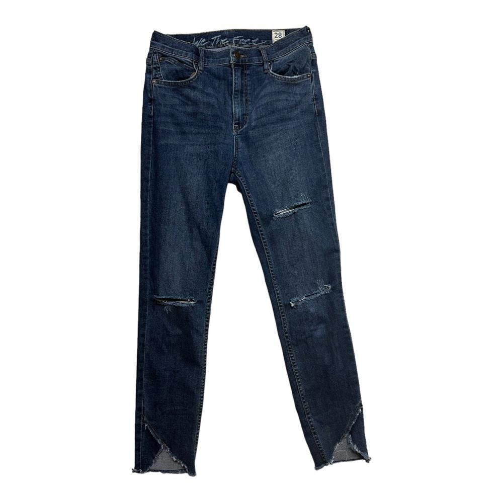 Free People Free People l Garden Party Cross Hem Skinny Jeans Size 28 Size 28" / US 6 / IT 42 - 3 Thumbnail