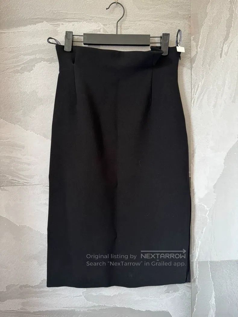 Dior Dior Black silk skirt Size 25" / US 0 / IT 36 - 1 Thumbnail