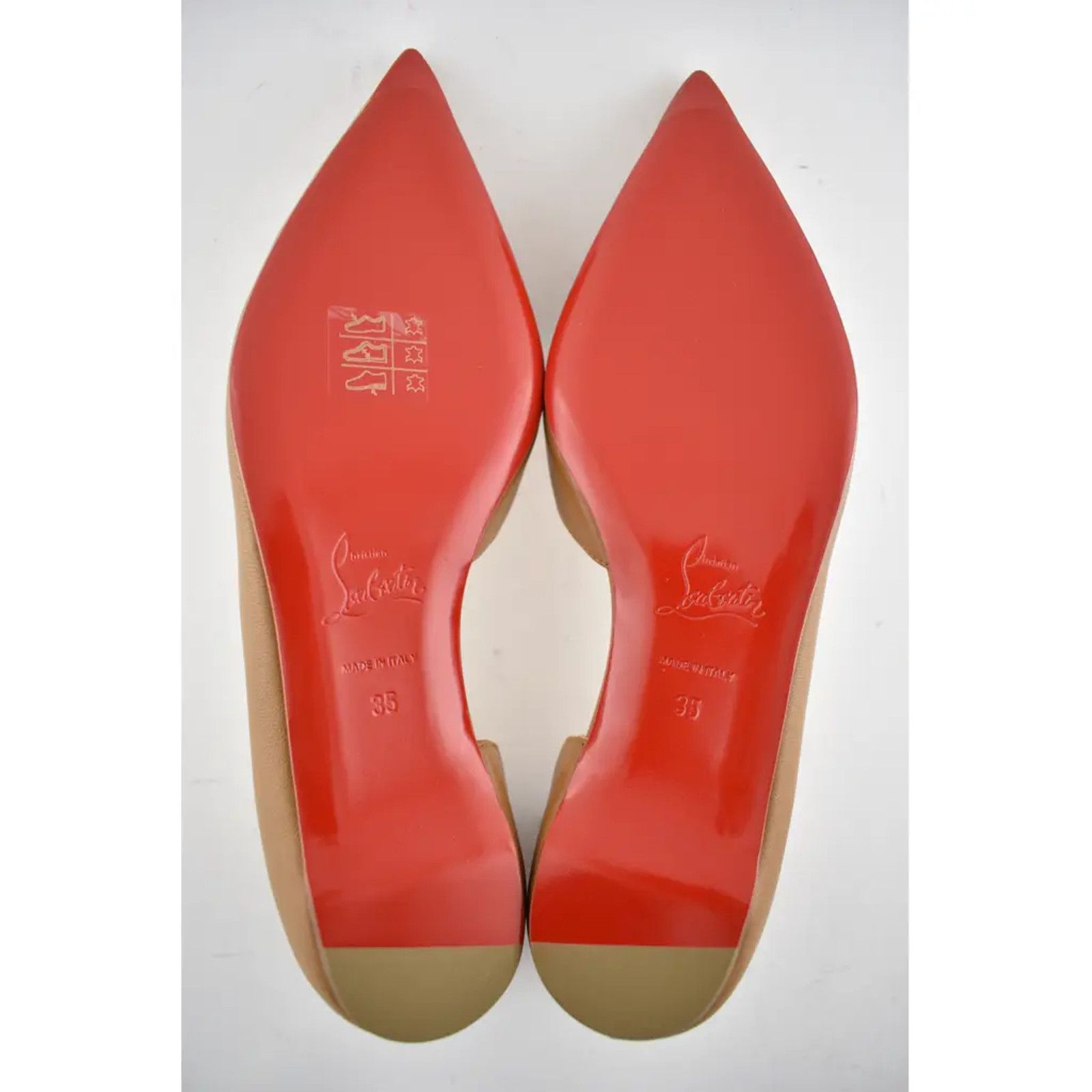 Christian Louboutin Christian Louboutin Iriza Caramel Brown Leather Pointed Toe Size US 5 / IT 35 - 11 Thumbnail