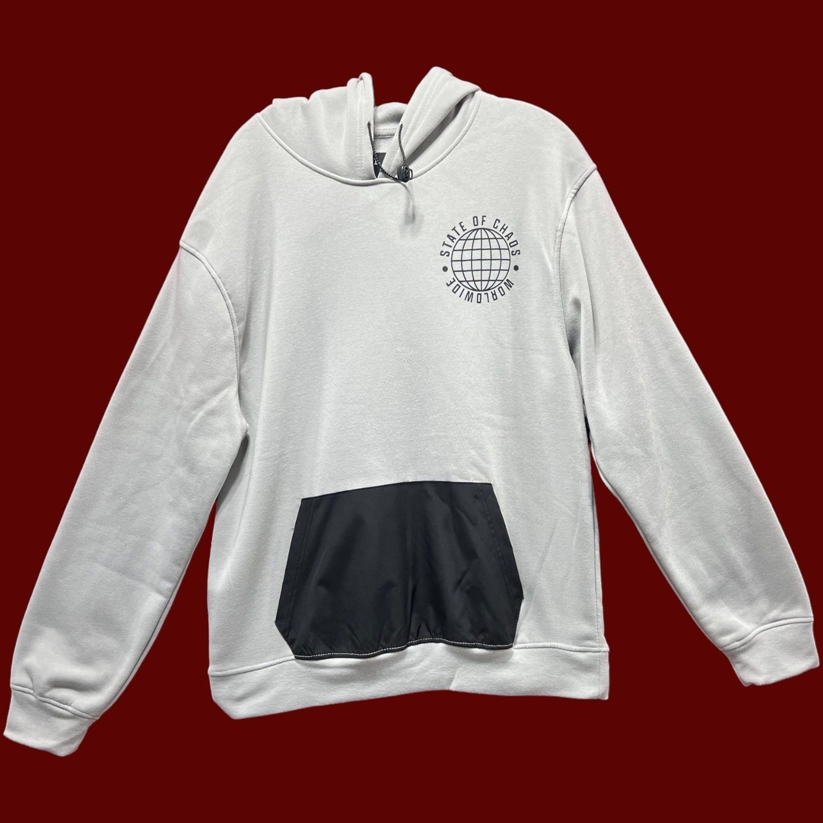 rue21 Rue 21 - Men's Long Sleeved Hooded Sweater - Grey - Medium Size US M / EU 48-50 / 2 - 1 Thumbnail
