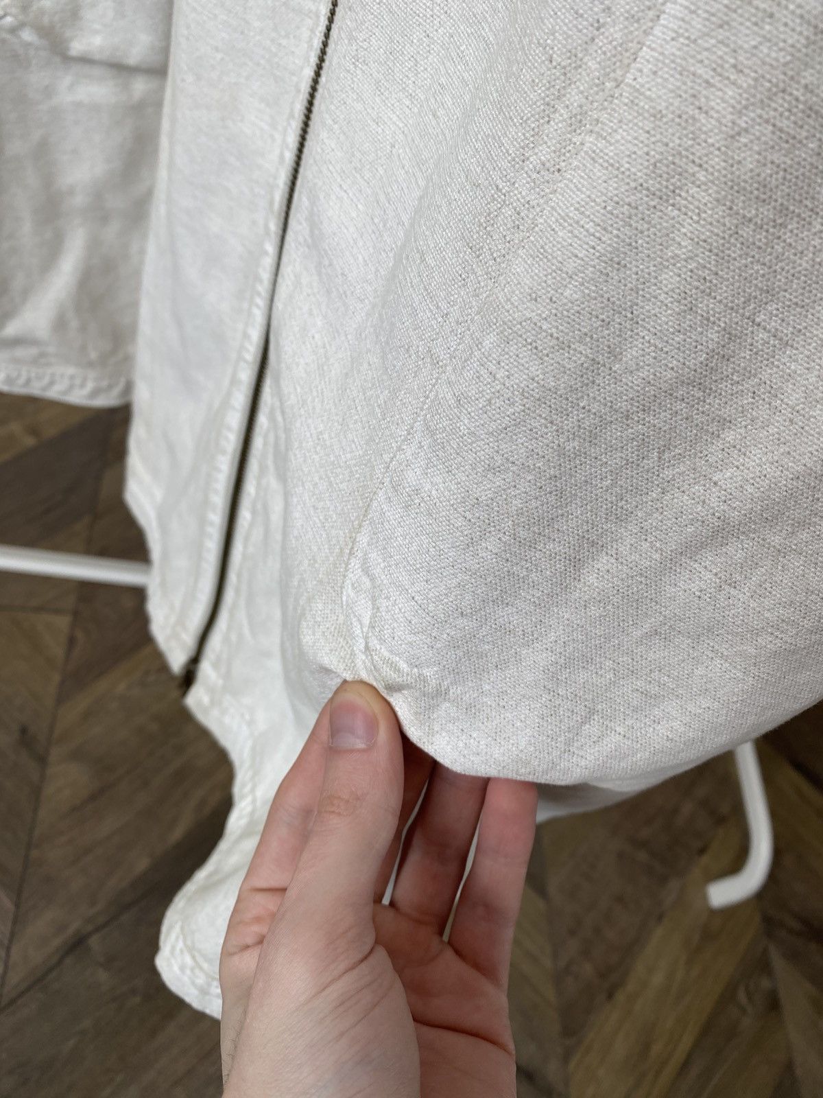 OSKA Vintage OSKA Linen Blend Zip Oversized Heavyweight Coat Size L / US 10 / IT 46 - 7 Thumbnail