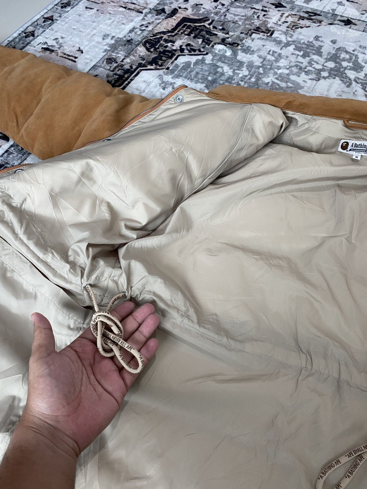 Bape × Japanese Brand A Bathing Ape Bape Classic Brown Down Puffer Jacket Size US M / EU 48-50 / 2 - 9 Thumbnail