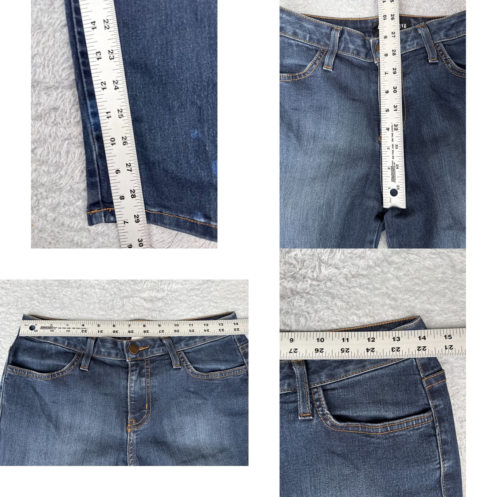 Fashion Nova Fashion Nova Jeans Junior 11 Blue Denim Skinny Mid Rise Cotton Blend USA 29x29 Size 32" / US 10 / IT 46 - 8 Thumbnail