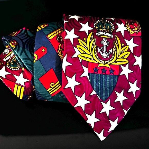 Dolce & Gabbana Dolce & Gabbana Tie Extraordinary Peek a Boo Pin Up Girl Med Size ONE SIZE - 1 Thumbnail