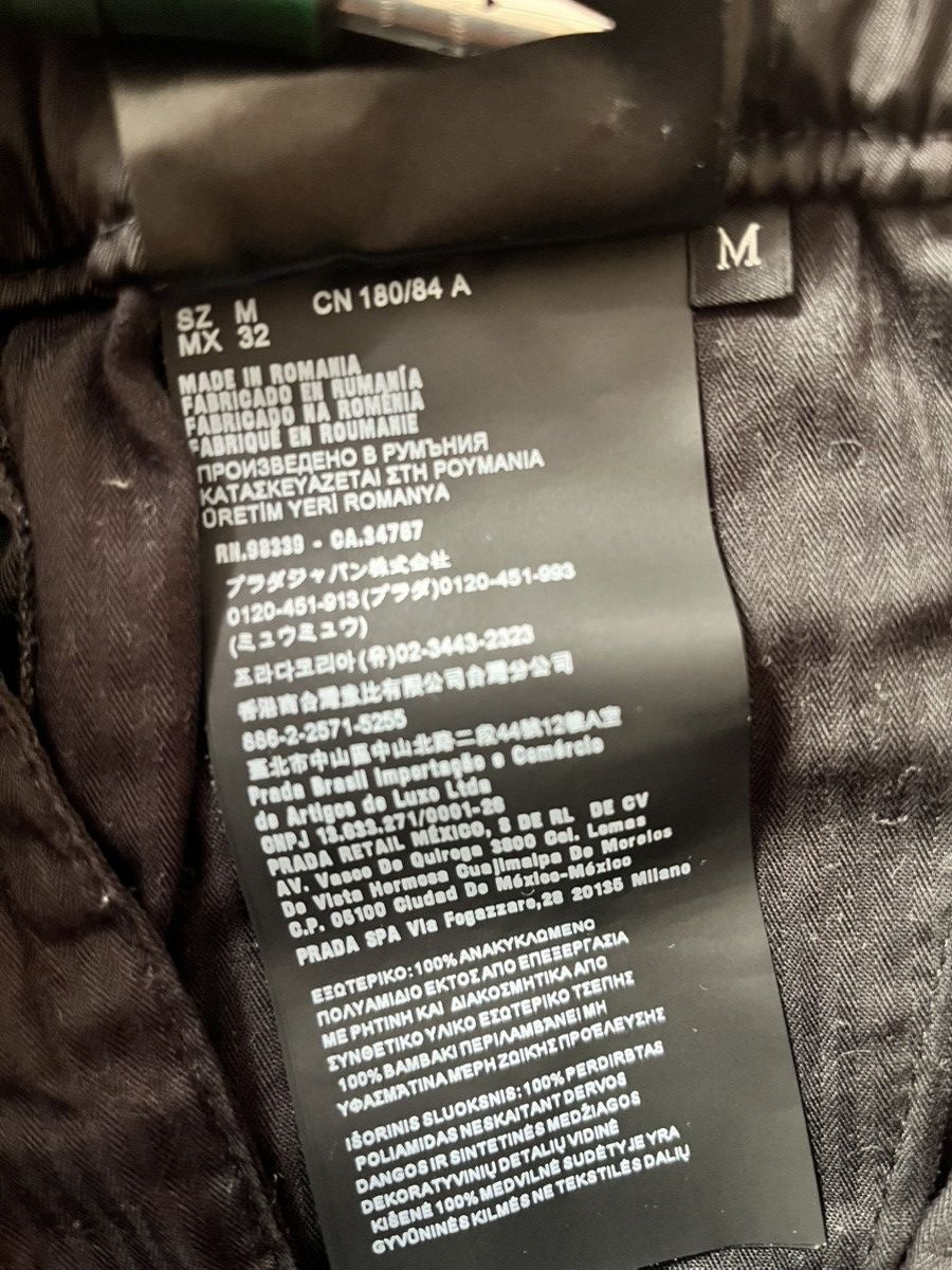 Prada Prada Re-Nylon Black Medium Pants Size US 32 / EU 48 - 9 Thumbnail