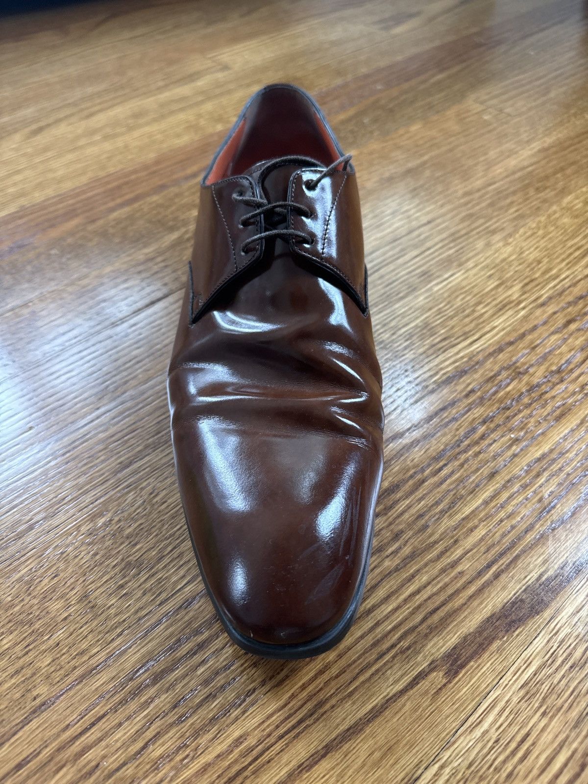 Santoni Santoni polished brown lace up Size US 13 / EU 46 - 2 Thumbnail