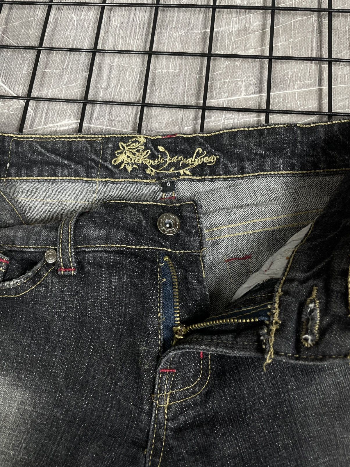 If Six Was Nine 2000s Y2K Fade Bootcut Jeans Miss Sixty LGB Japanese Style Size 30" / US 8 / IT 44 - 8 Thumbnail
