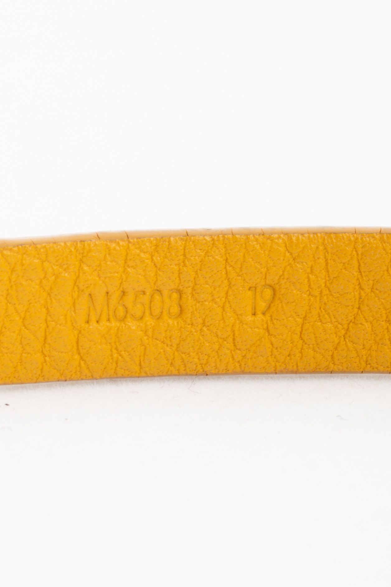 Louis Vuitton Louis Vuitton Mustard-Yellow Leather Logo-Stamped Bracelet Size ONE SIZE - 5 Thumbnail
