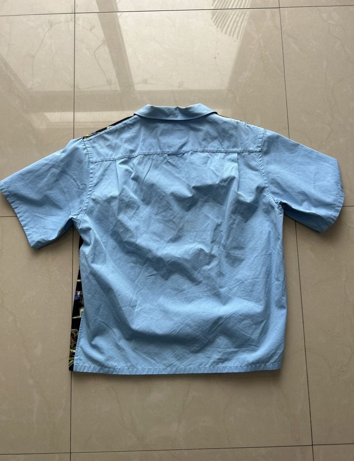 Prada Prada Frankenstein Rose Button Up Bowling Shirt Size US L / EU 52-54 / 3 - 4 Thumbnail