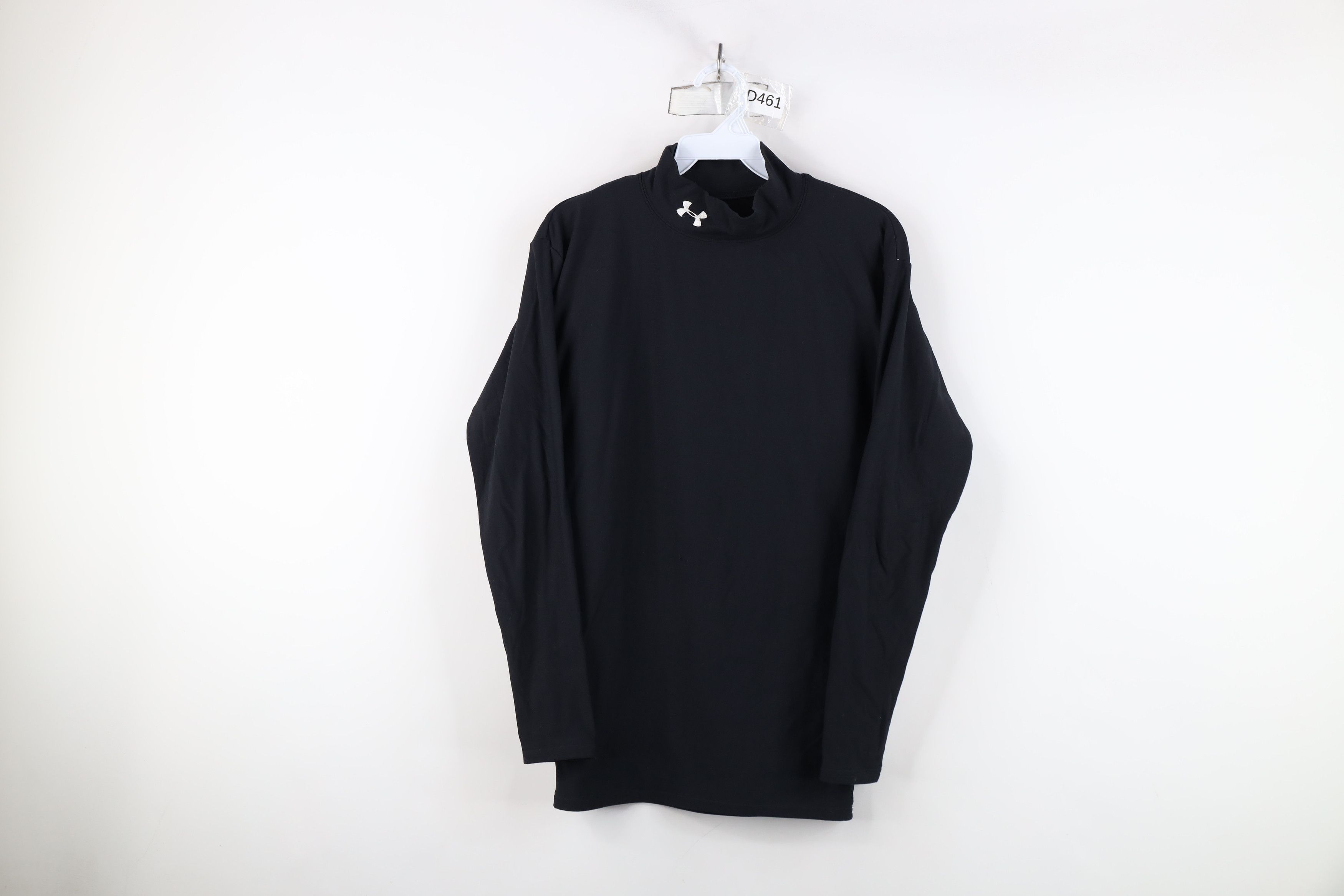 Under Armour × Vintage Under Armour ColdGear Compression Mock Neck T-Shirt Black Size US M / EU 48-50 / 2 - 1 Thumbnail