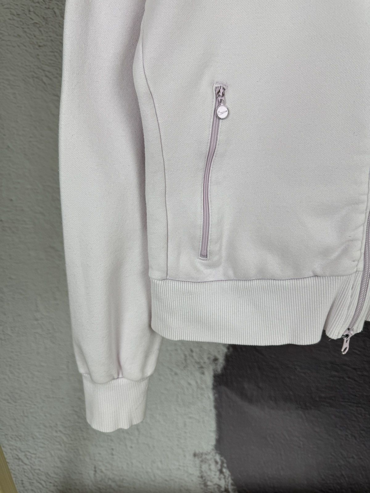 Nike × Vintage Nike vintage y2k light pink full zip pullover sweater swoosh Size L / US 10 / IT 46 - 4 Thumbnail