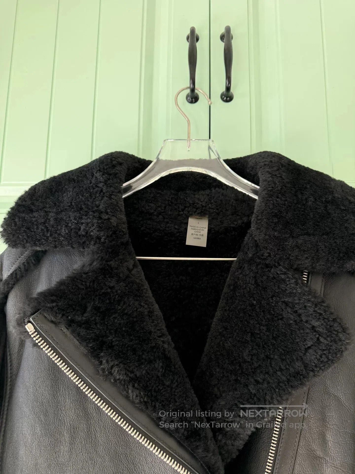 Coach COACH Black Shearling Pilot Jacket. Size S / US 4 / IT 40 - 8 Thumbnail