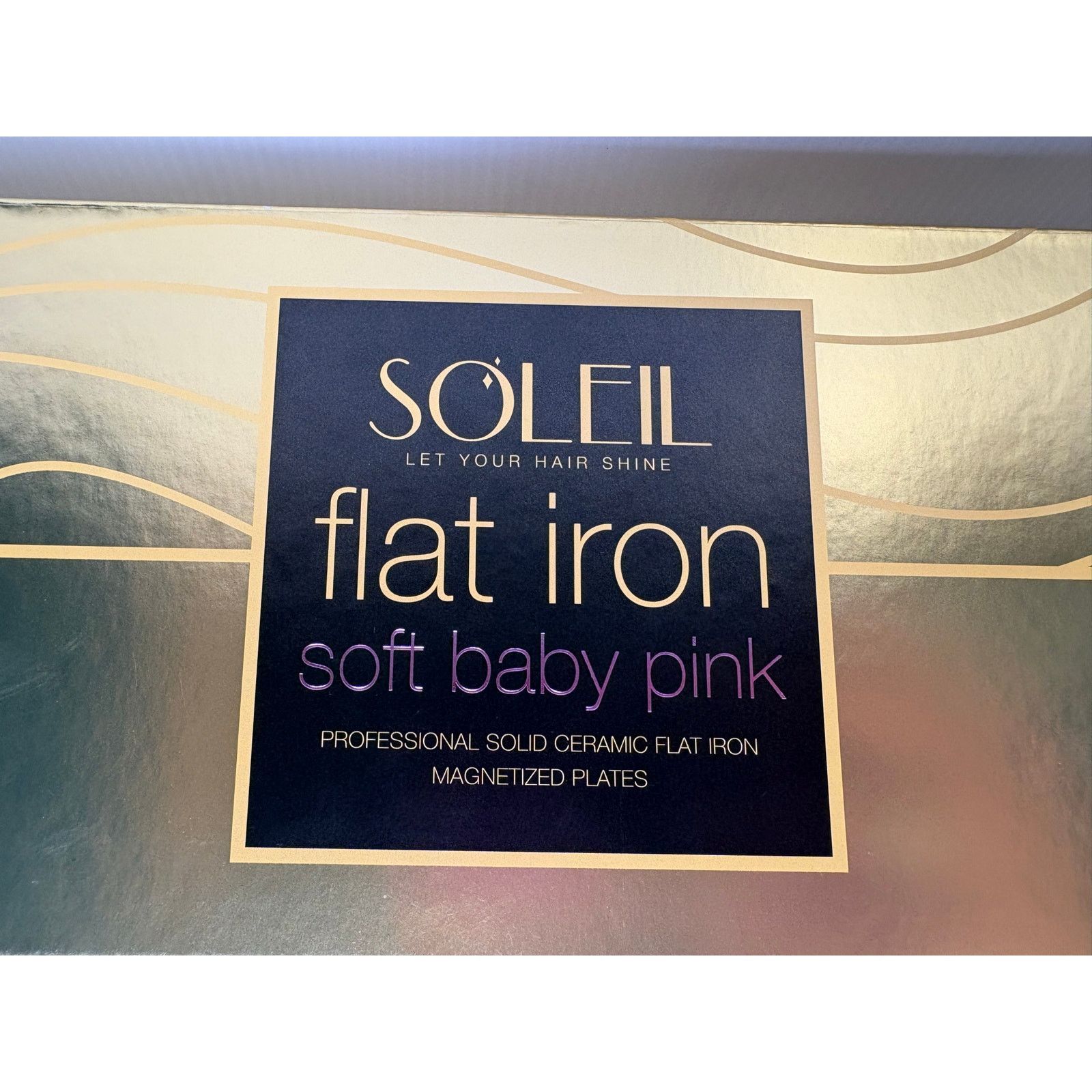 Other Soleil Bundle: Baby Pink Ceramic Flat Iron + Moroccan Serum Size ONE SIZE - 6 Thumbnail