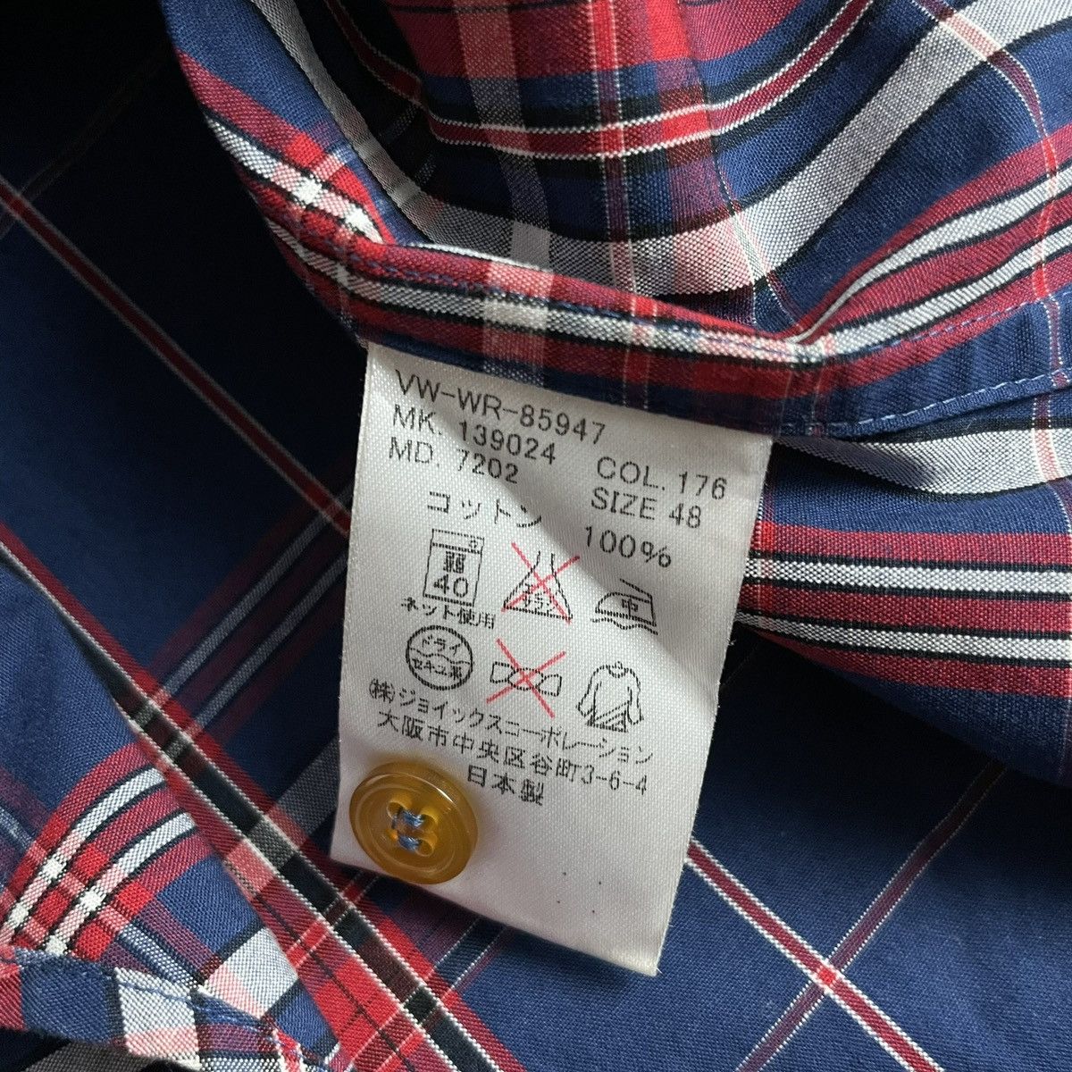 Vivienne Westwood Viviene Westwood Man Deformed Check Shirt Size US M / EU 48-50 / 2 - 8 Thumbnail