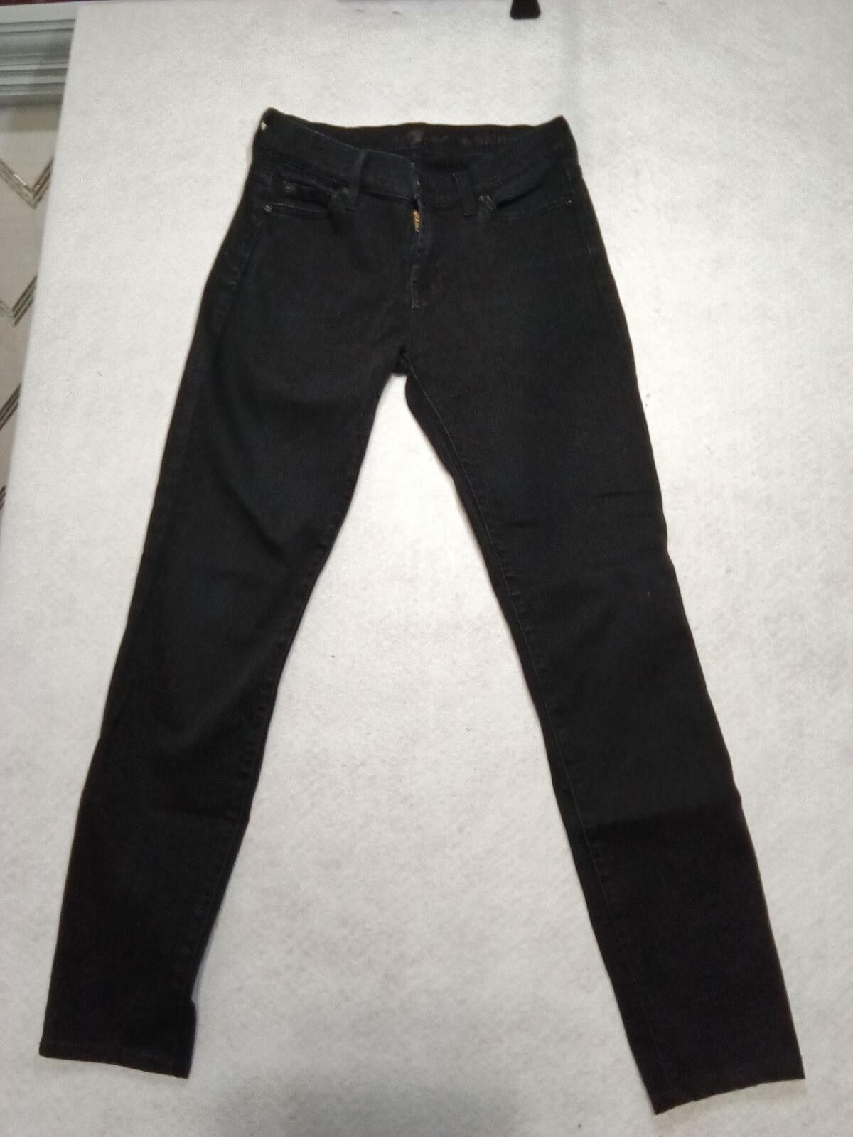 7 For All Mankind 7 For All Mankind The Skinny Black Jeans Size 26 US 2/4 Size 26" / US 2 / IT 38 - 3 Thumbnail