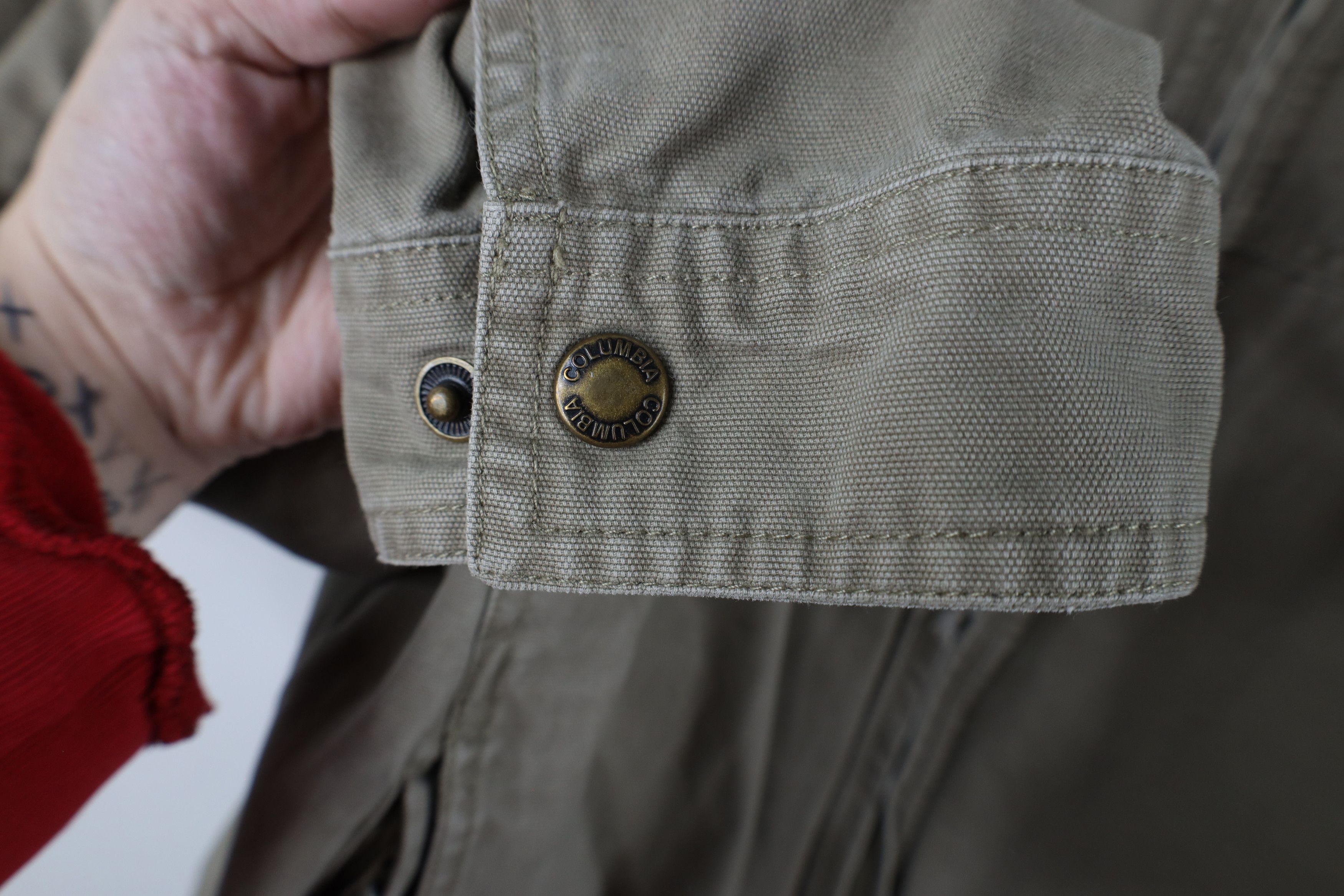 Columbia × Vintage Vintage Columbia Full Zip Canvas Bomber Jacket Beige Size US XL / EU 56 / 4 - 7 Thumbnail