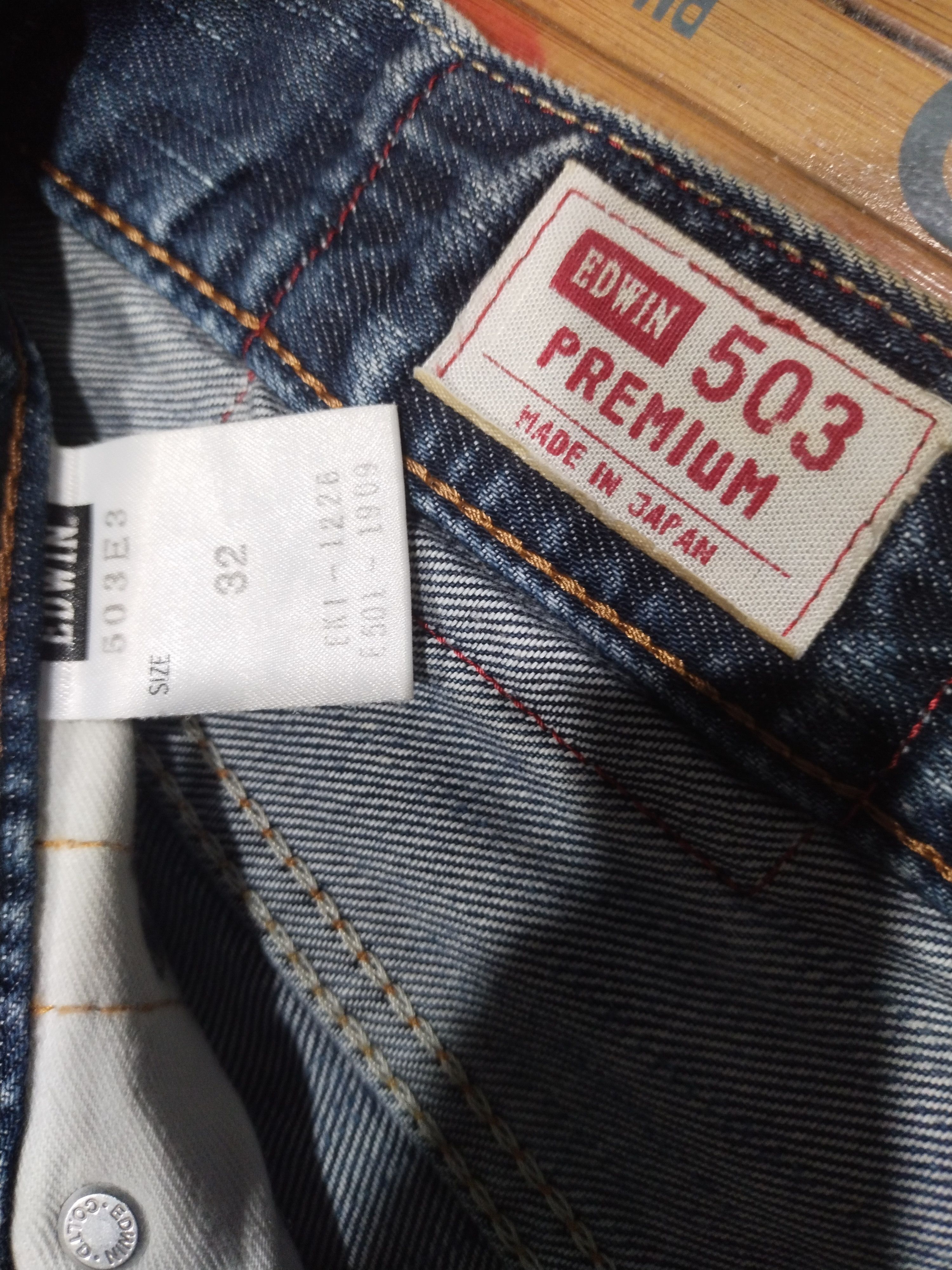 Edwin × Japanese Brand × Vintage Edwin 503 Premiun Sz 32" Size US 32 / EU 48 - 10 Thumbnail