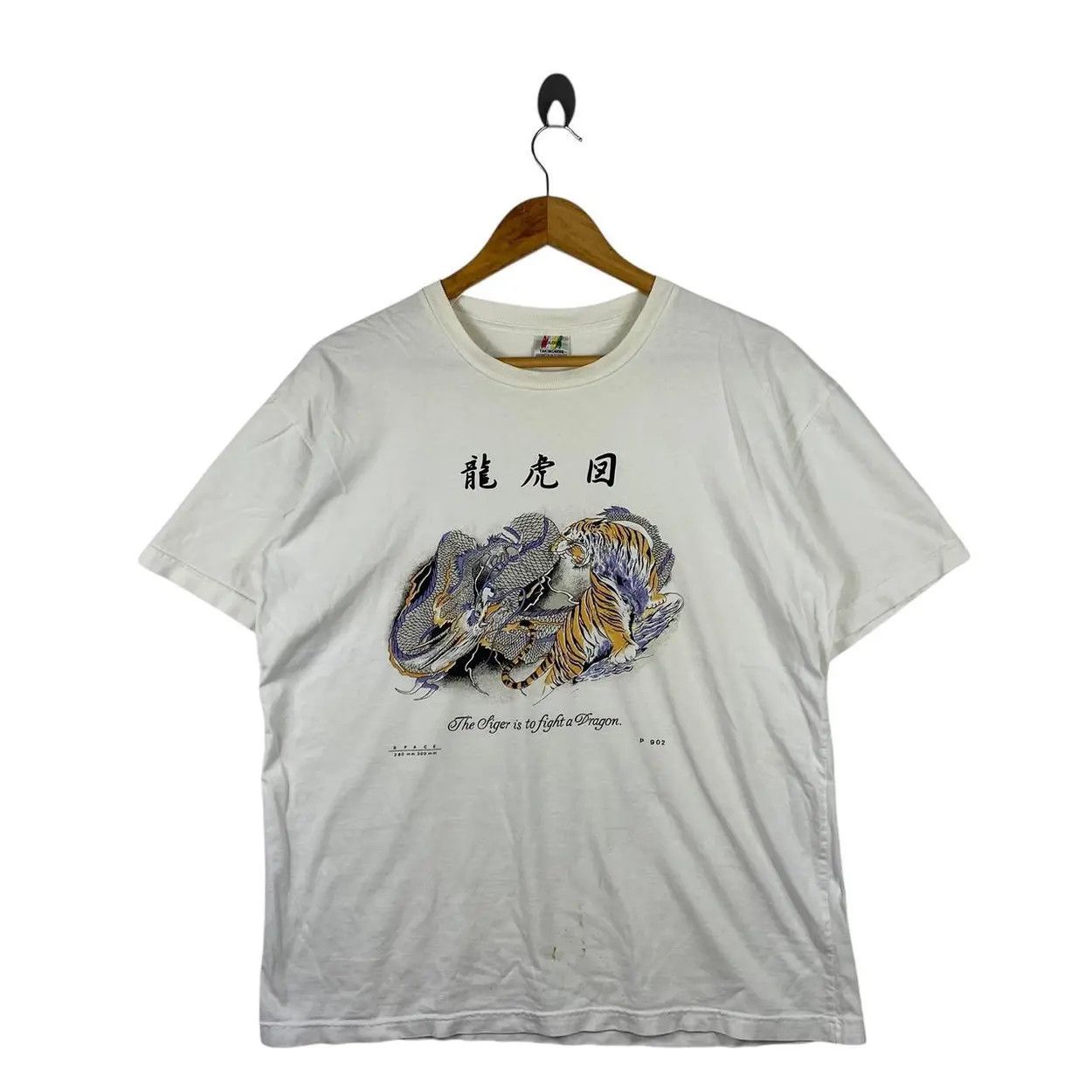 Vintage Vintage SUKAJAN T SHIRTS Tiger VS Dragon Ryu Tee Shirt Size US L / EU 52-54 / 3 - 1 Thumbnail