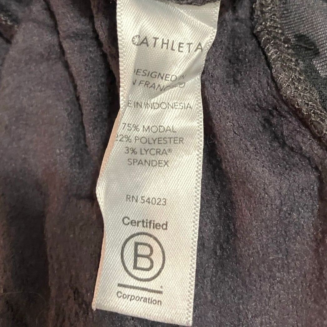 Athleta Athleta Womens Sweatshirt Gray Pure Luxe Leopard Crew Neck Pullover S Stretch Regular Long Sleeve Casual Lounge Athleisure Womens Size S / US 4 / IT 40 - 7 Thumbnail