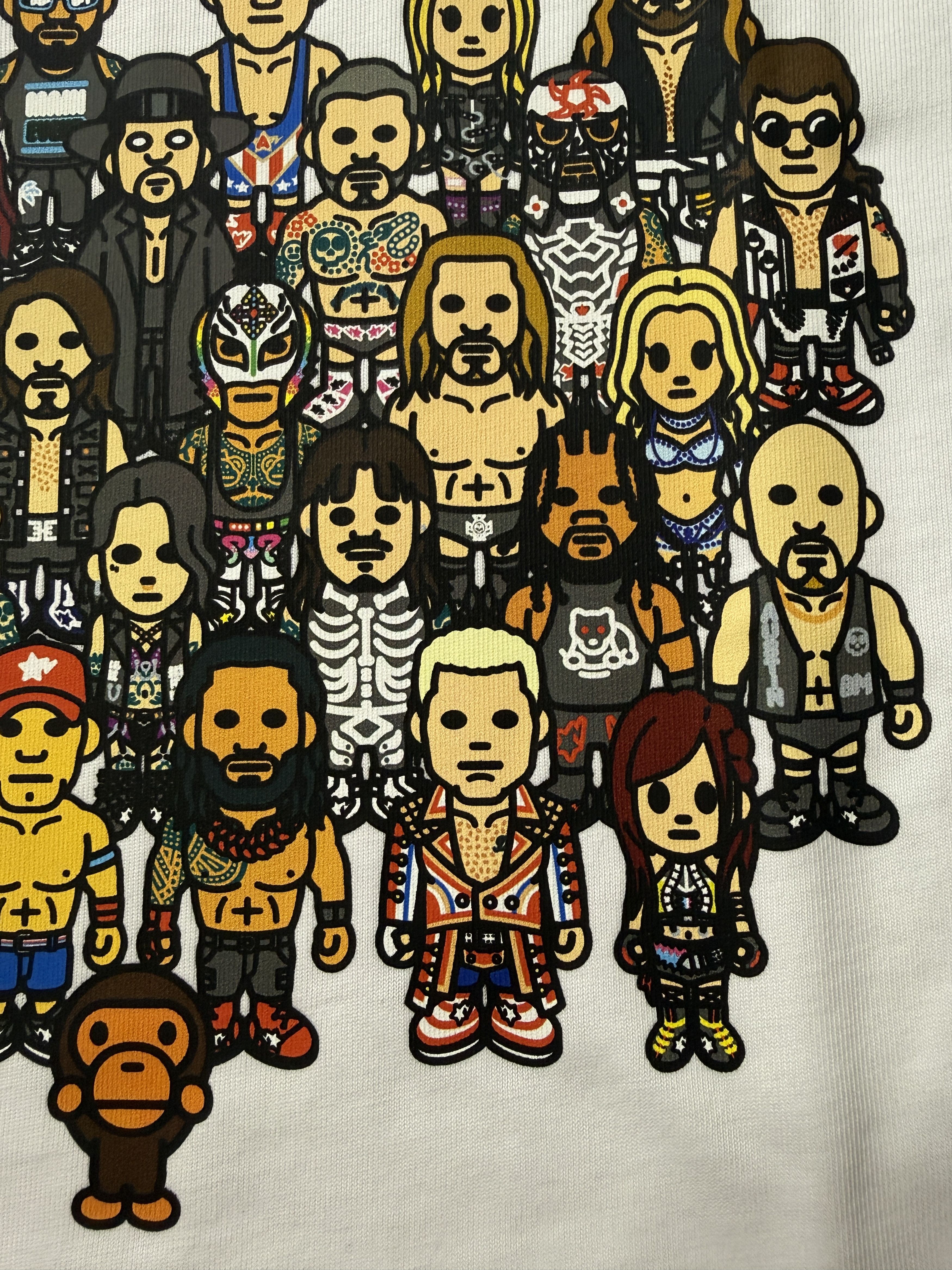 Bape BAPE X WWE WRESTLERS BABY MILO RELAXED FIT TEE Size US M / EU 48-50 / 2 - 7 Thumbnail