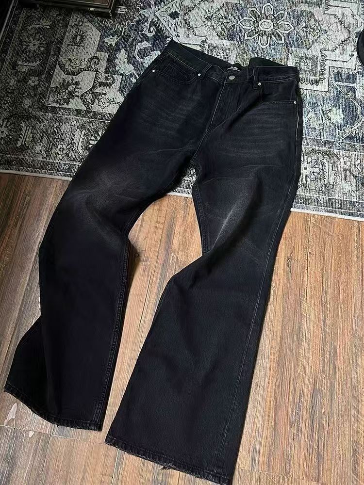 Japanese Brand × Jean High Street Aged Washed Straight Leg Micro Flare Jeans Size US 32 / EU 48 - 8 Thumbnail