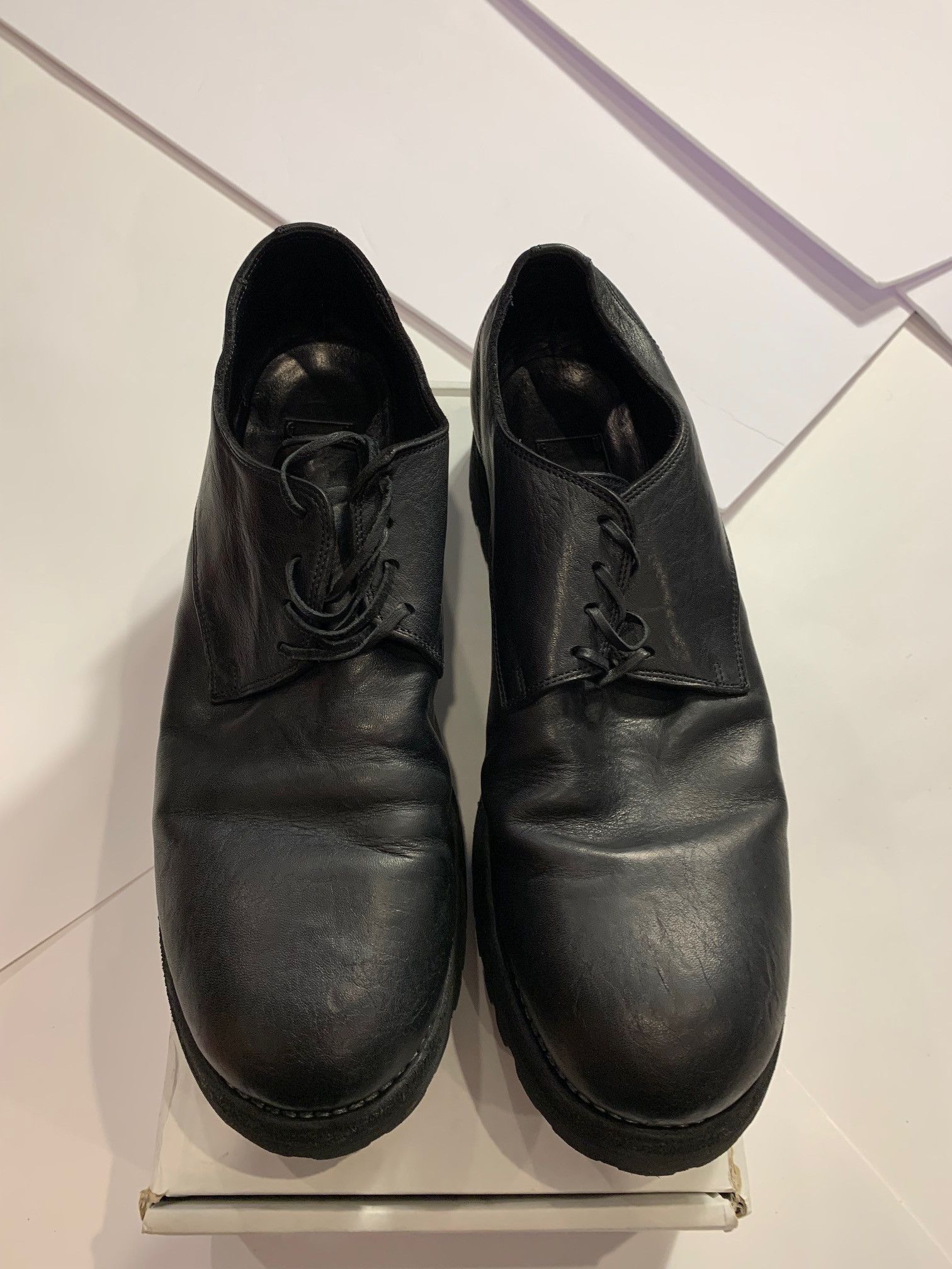 Guidi Guidi 792V horse leather derby shoes rugged Vibram outsole Size US 14 / EU 47 - 5 Thumbnail