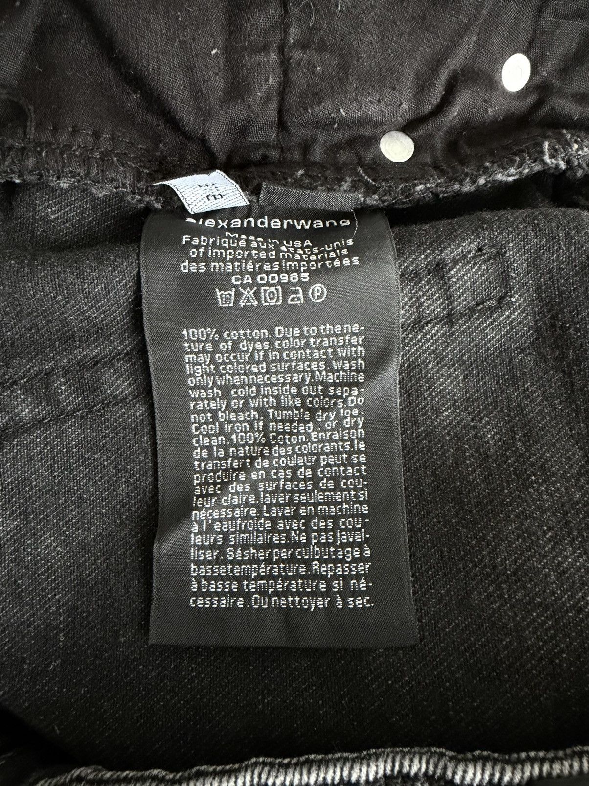 Alexander Wang Alexander Wang Black Denim Bite Shorts Size 26" / US 2 / IT 38 - 8 Thumbnail