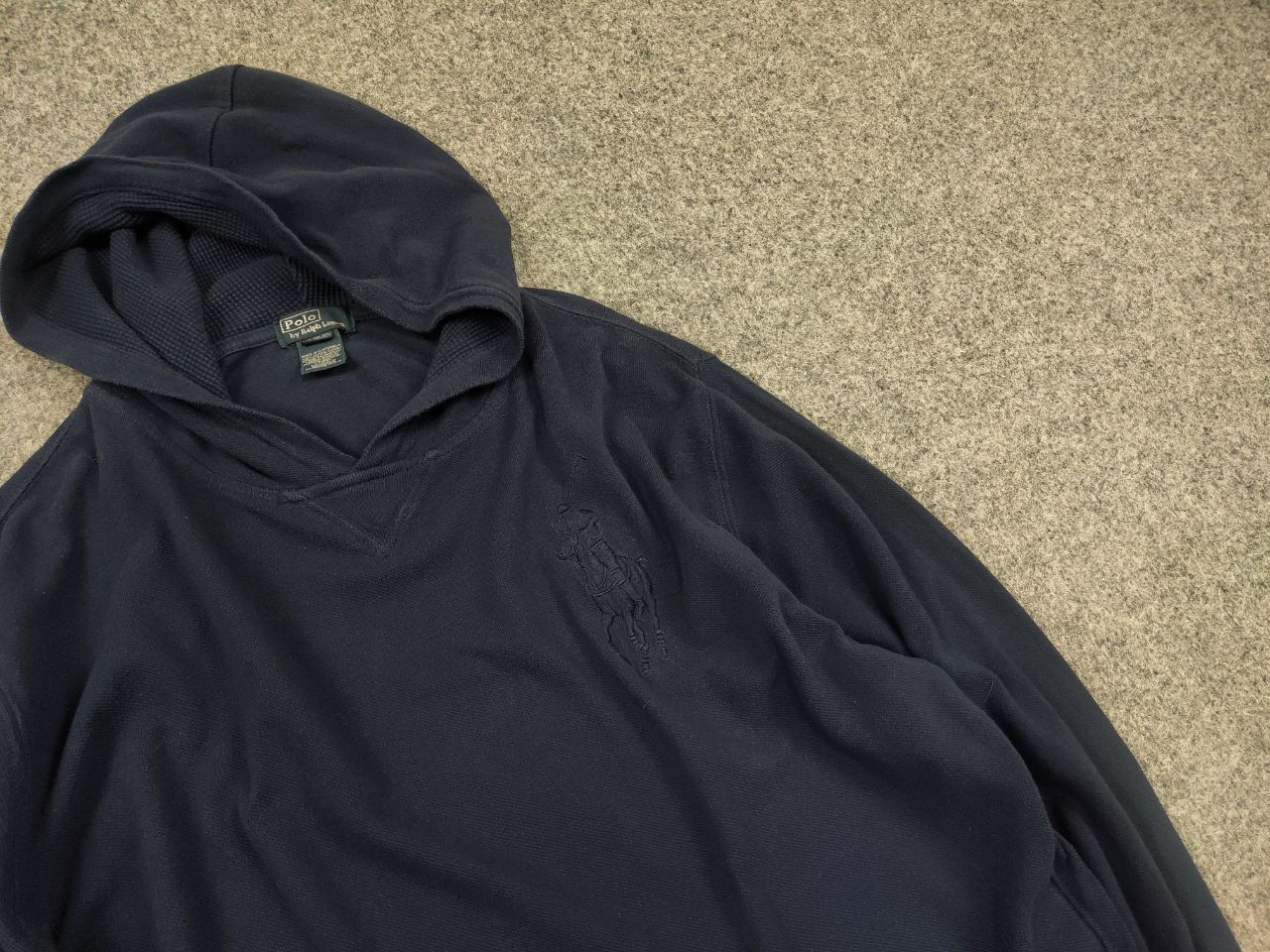 Polo Ralph Lauren Vintage Polo Ralph Lauren Big Pony Blue Hoodie Y2K Style Size US S / EU 44-46 / 1 - 5 Thumbnail