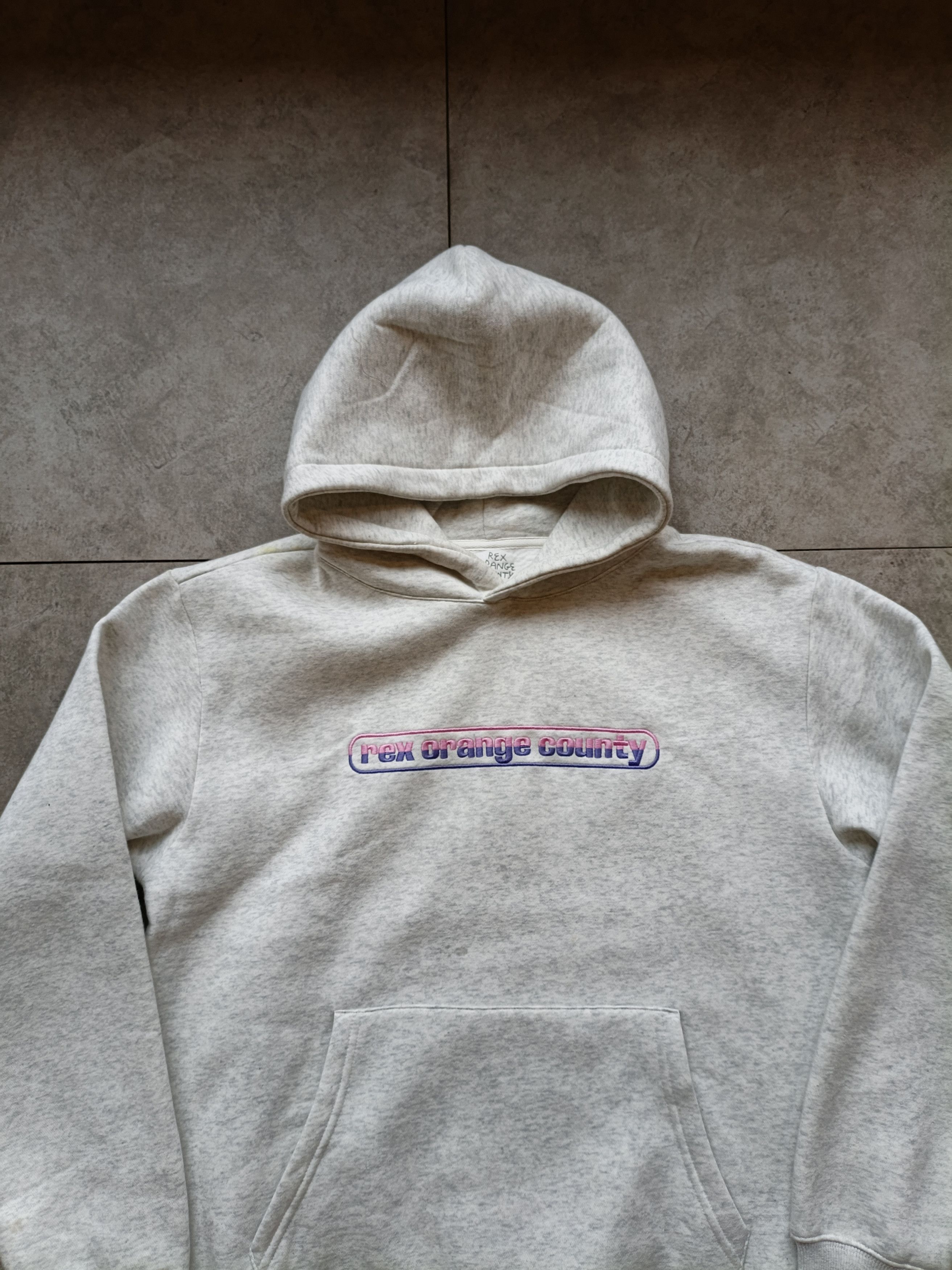 Band Tees Rex Orange County Hoodie – Embroidered Spellout –Indie Merch Size US M / EU 48-50 / 2 - 3 Thumbnail