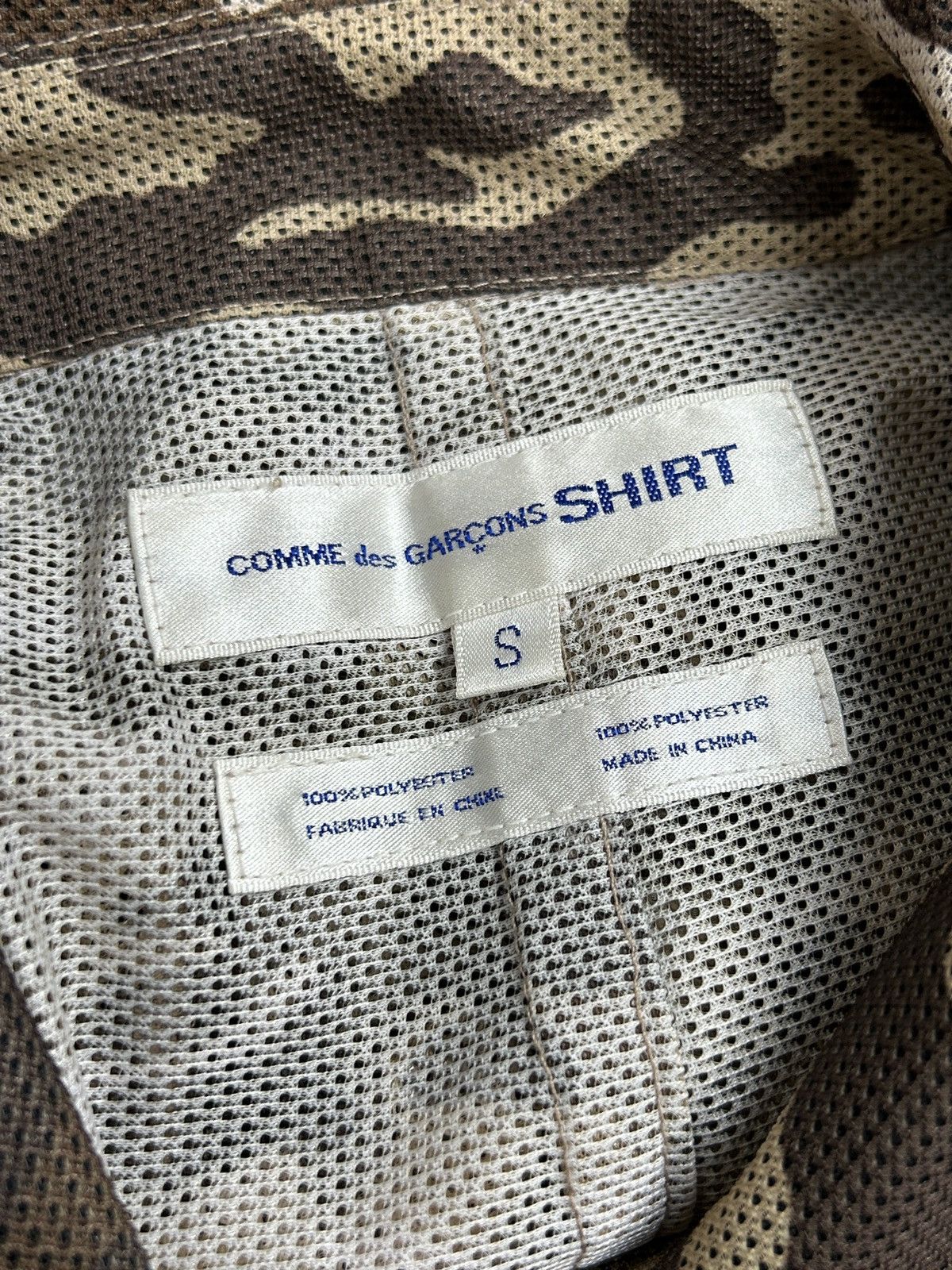 Comme des Garcons SHIRT Comme Des Garcons Shirt Mesh Camo Trench Coat S10104 S Size US S / EU 44-46 / 1 - 7 Thumbnail