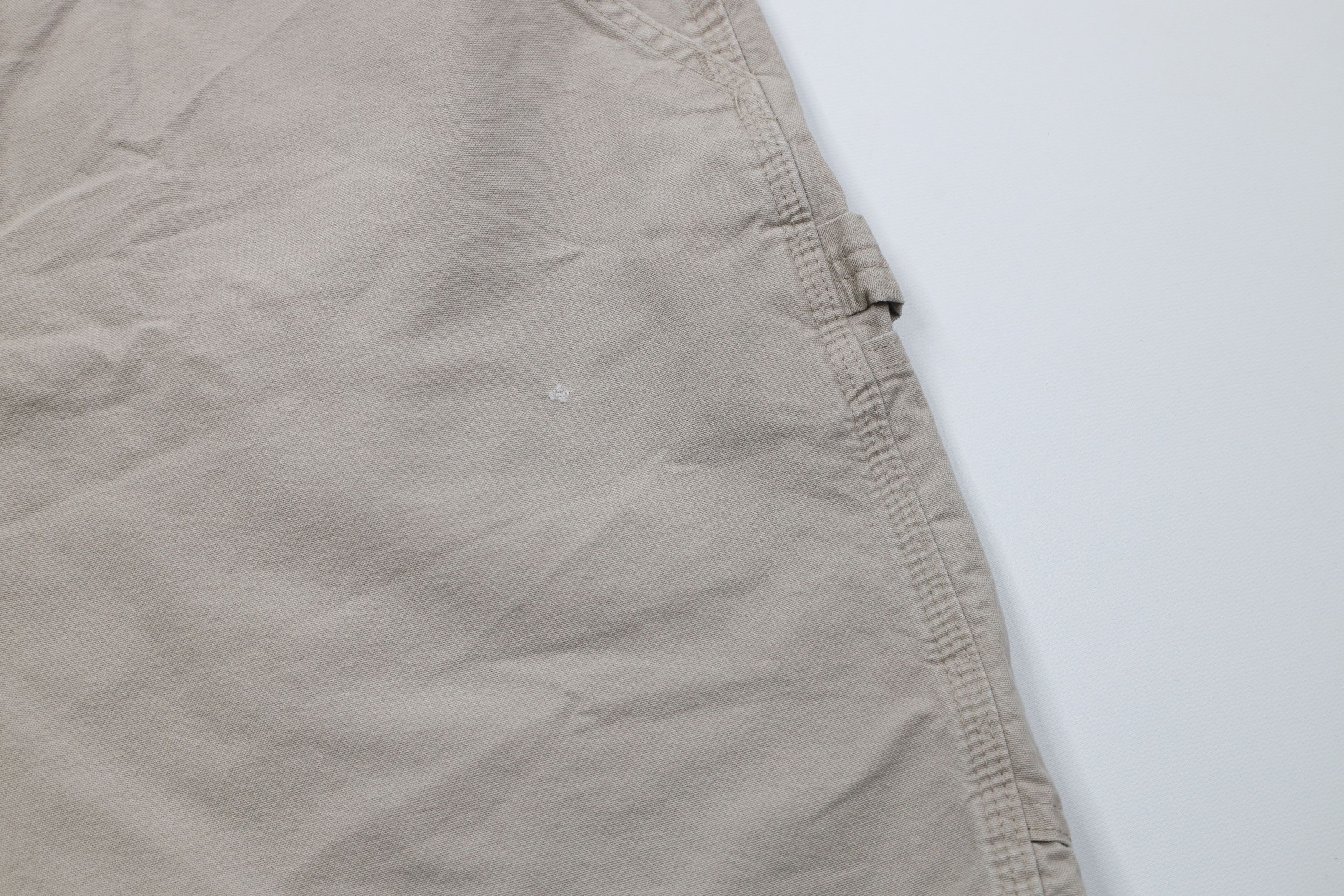 Carhartt Vintage Y2K Carhartt Canvas Dungaree Shorts Tan Beige Size US 40 / EU 56 - 5 Thumbnail
