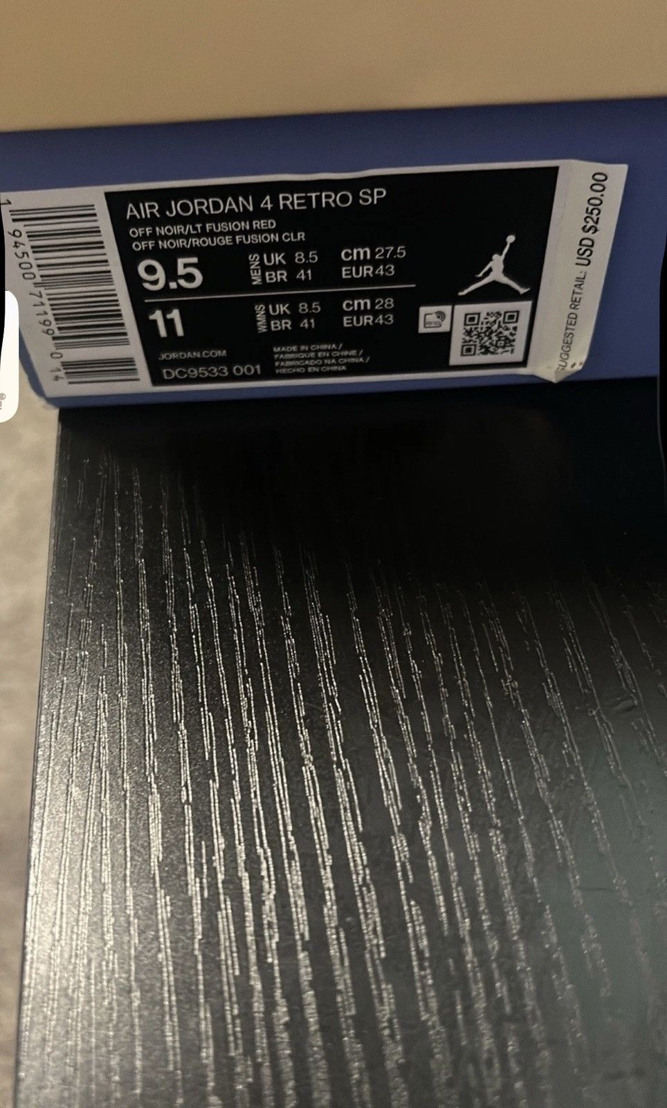 Jordan Brand × Union LA Air Jordan 4 Retro Union LA Off Noir Size US 9.5 / EU 42-43 - 10 Thumbnail