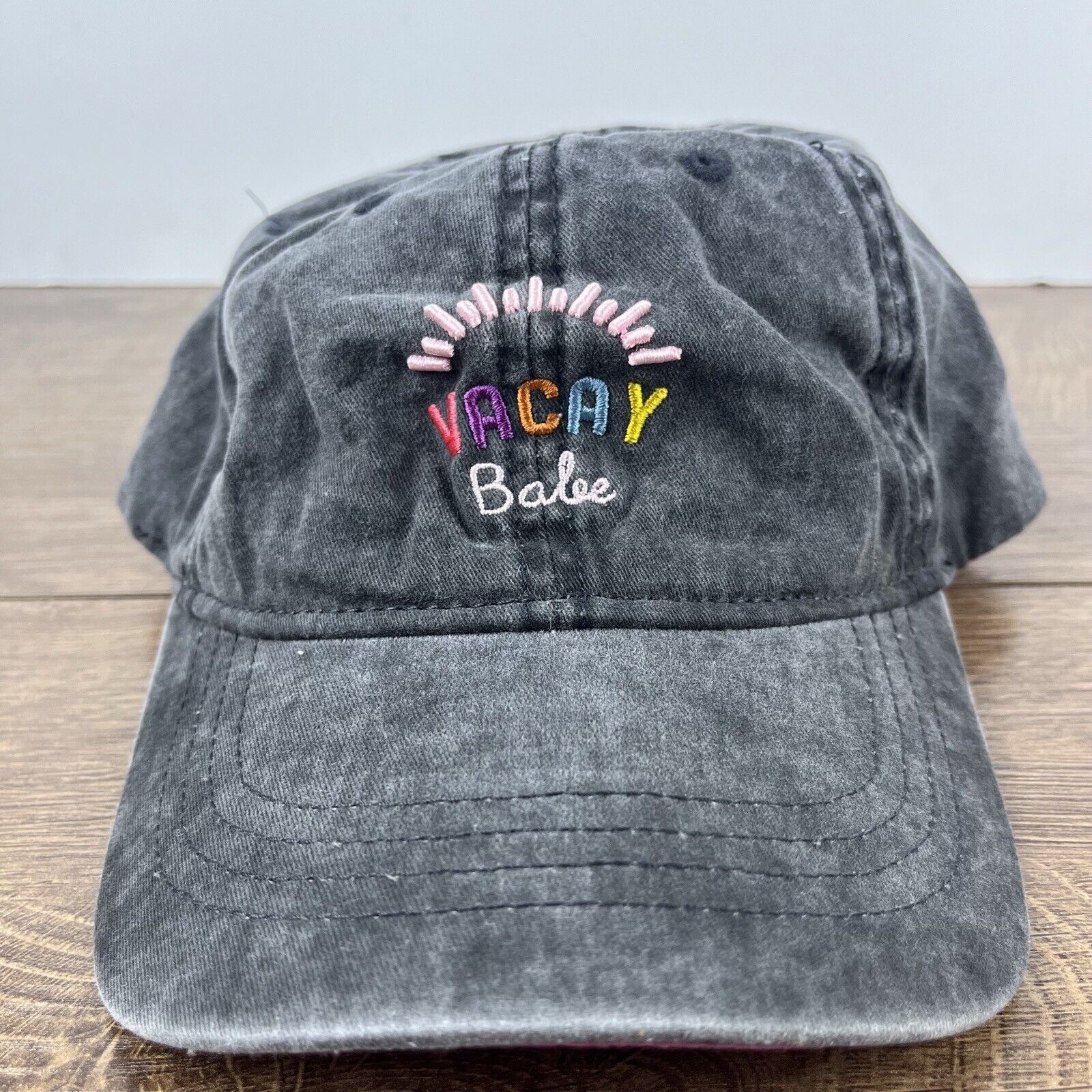 Other Vacay Babe Hat Vacation Babe Hat Gray Adjustable Hat Gray Ad Size ONE SIZE - 4 Thumbnail