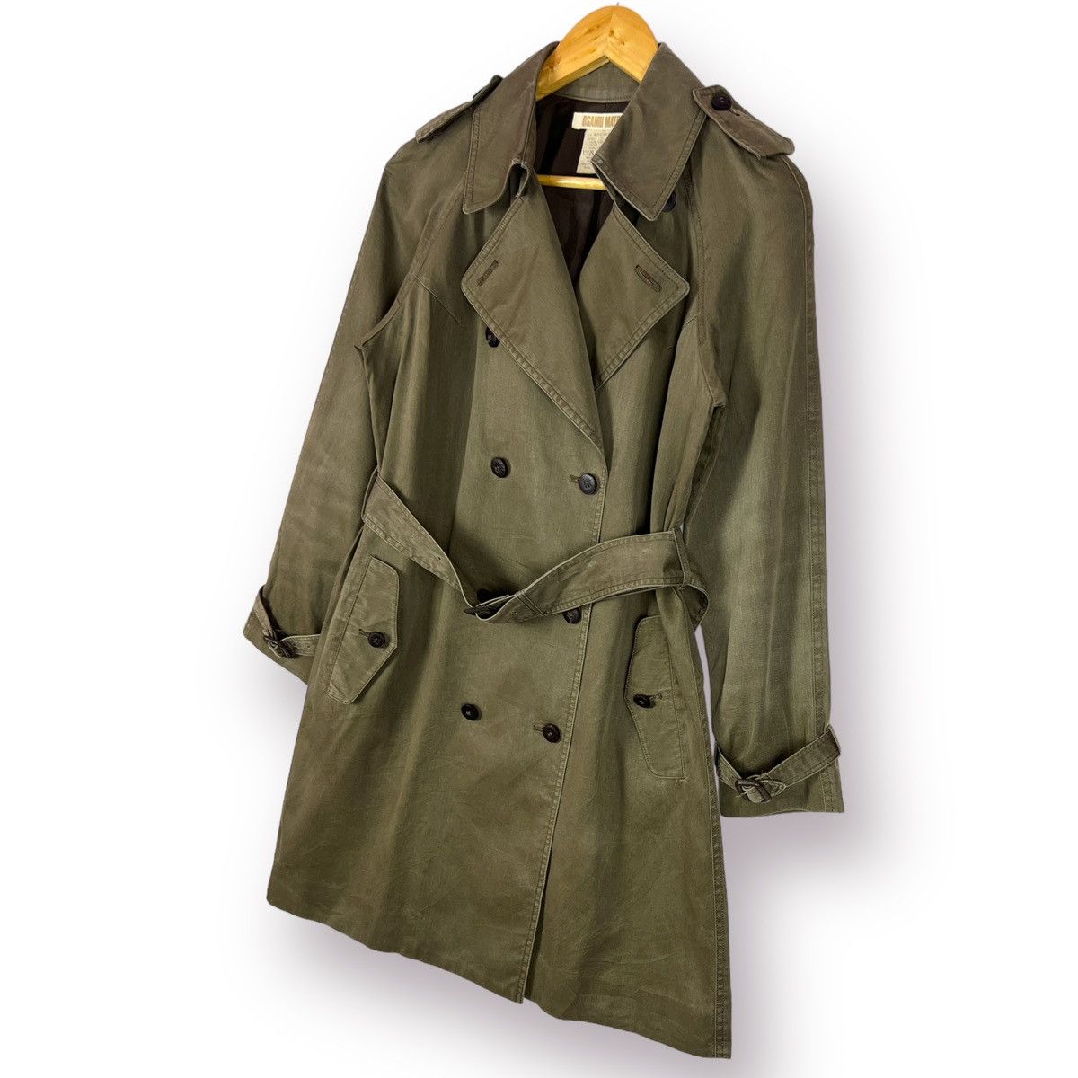 Japanese Brand 🔥 OSAMU MAEDA TRENCH COAT DOUBLE BREASTED Size M / US 6-8 / IT 42-44 - 2 Thumbnail