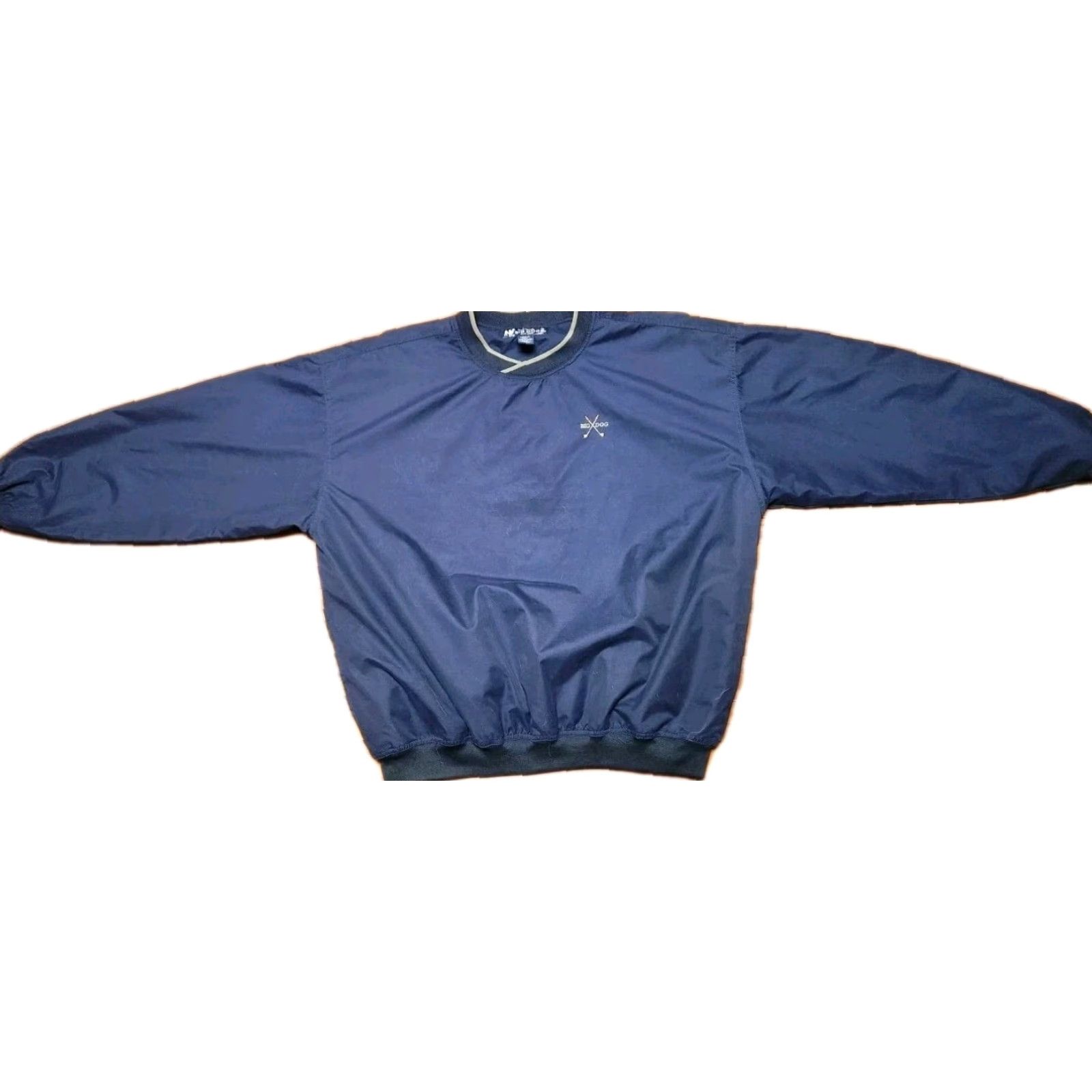 Big Dogs BIG DOGS Jacket Mens L Large Blue V Neck Windbreaker Pullover Lined Vintage Jacket Size US L / EU 52-54 / 3 - 2 Thumbnail