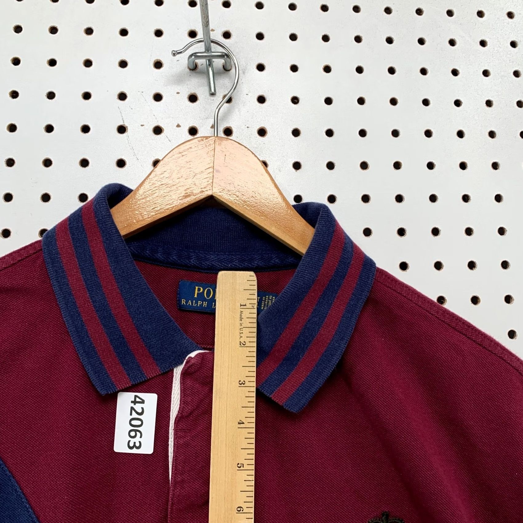 Polo Ralph Lauren Polo Ralph Lauren Rugby Shirt Men XLT Tall Colorblock Embroidered Blue Red Polo Shirt Size US XL / EU 56 / 4 - 6 Thumbnail
