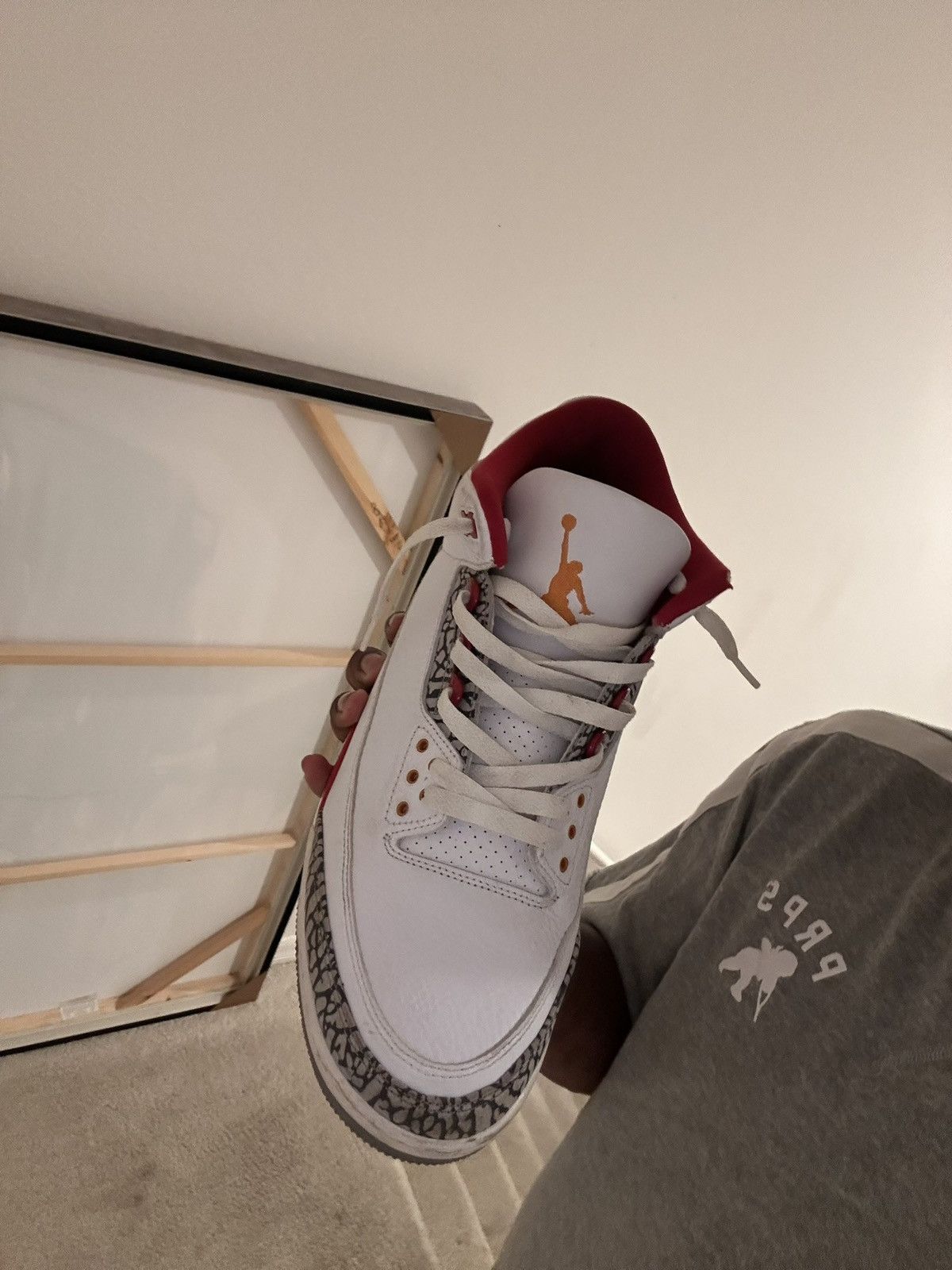 Jordan Brand Retro 3 “Cardinal Reds” Size US 13 / EU 46 - 4 Thumbnail