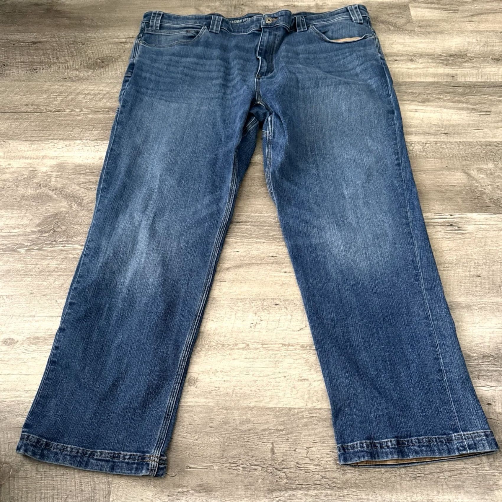 Doublet Duluth Trading Ballroom Double Flex Jeans Mens 44x30 Standard Fit Blue Stretch Size US 44 / EU 60 - 8 Thumbnail