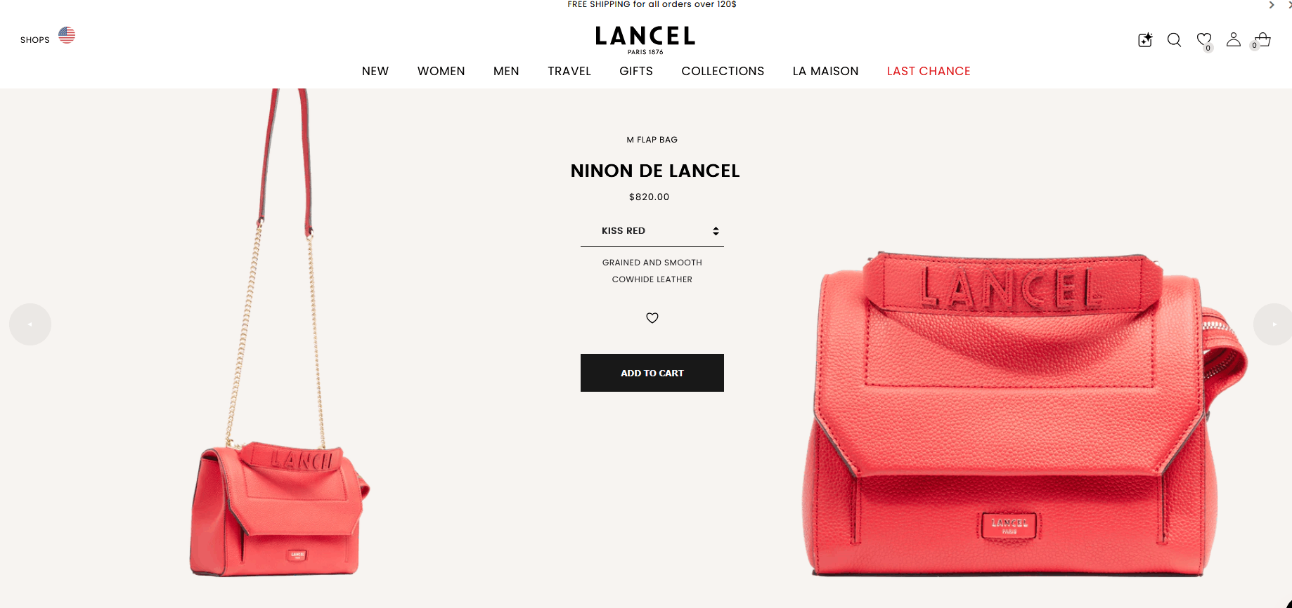 Lancel Ninon De Lancel Flap Bag Handbag Crossbody Shoulder Bag Size ONE SIZE - 2 Thumbnail