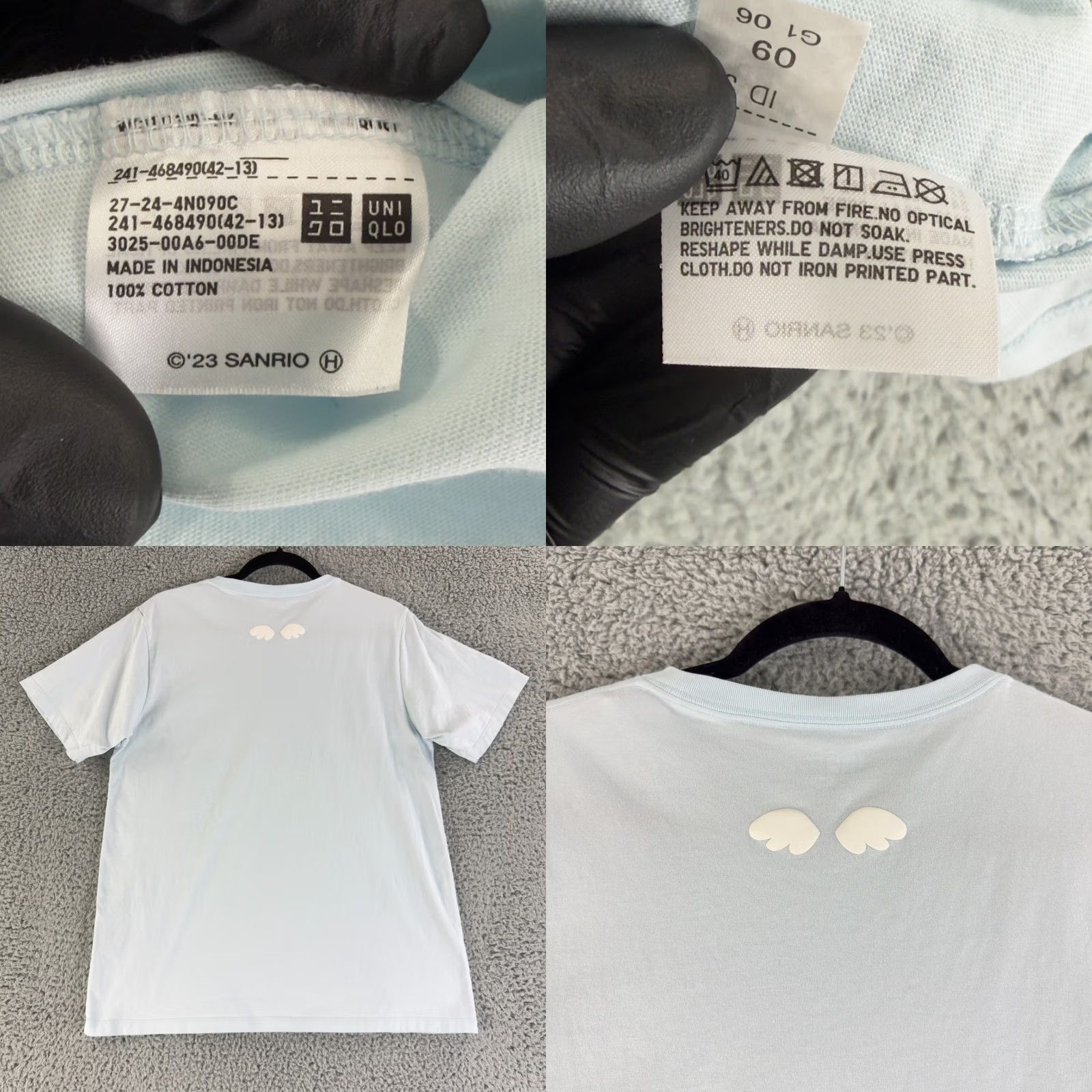 Uniqlo Uniqlo Sanrio Cinnamoroll T Shirt Womens XL Blue Graphic Short Sleeve Size XL / US 12-14 / IT 48-50 - 8 Thumbnail