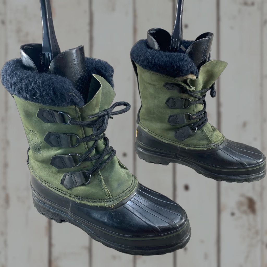 SOREL Sorel Alpine Green Kaufman Canada Insulated Winter Leather Rubber Duck Boots 8 Size US 8 / IT 38 - 1 Thumbnail