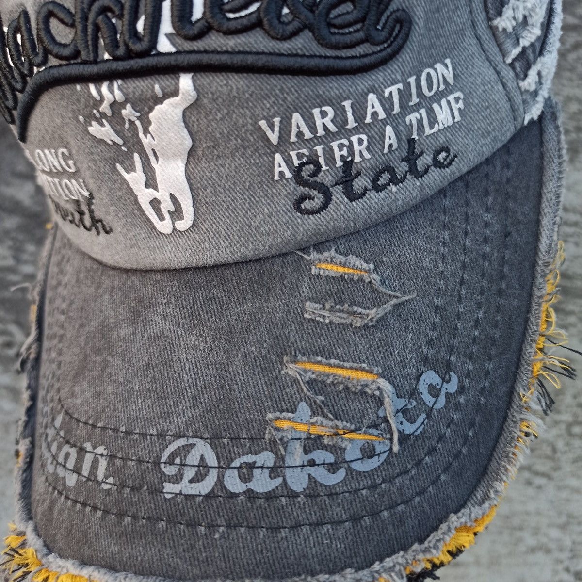 14th Addiction × Cowboy Equipment SICK,, wash distressed, black rabel hat Size ONE SIZE - 13 Thumbnail