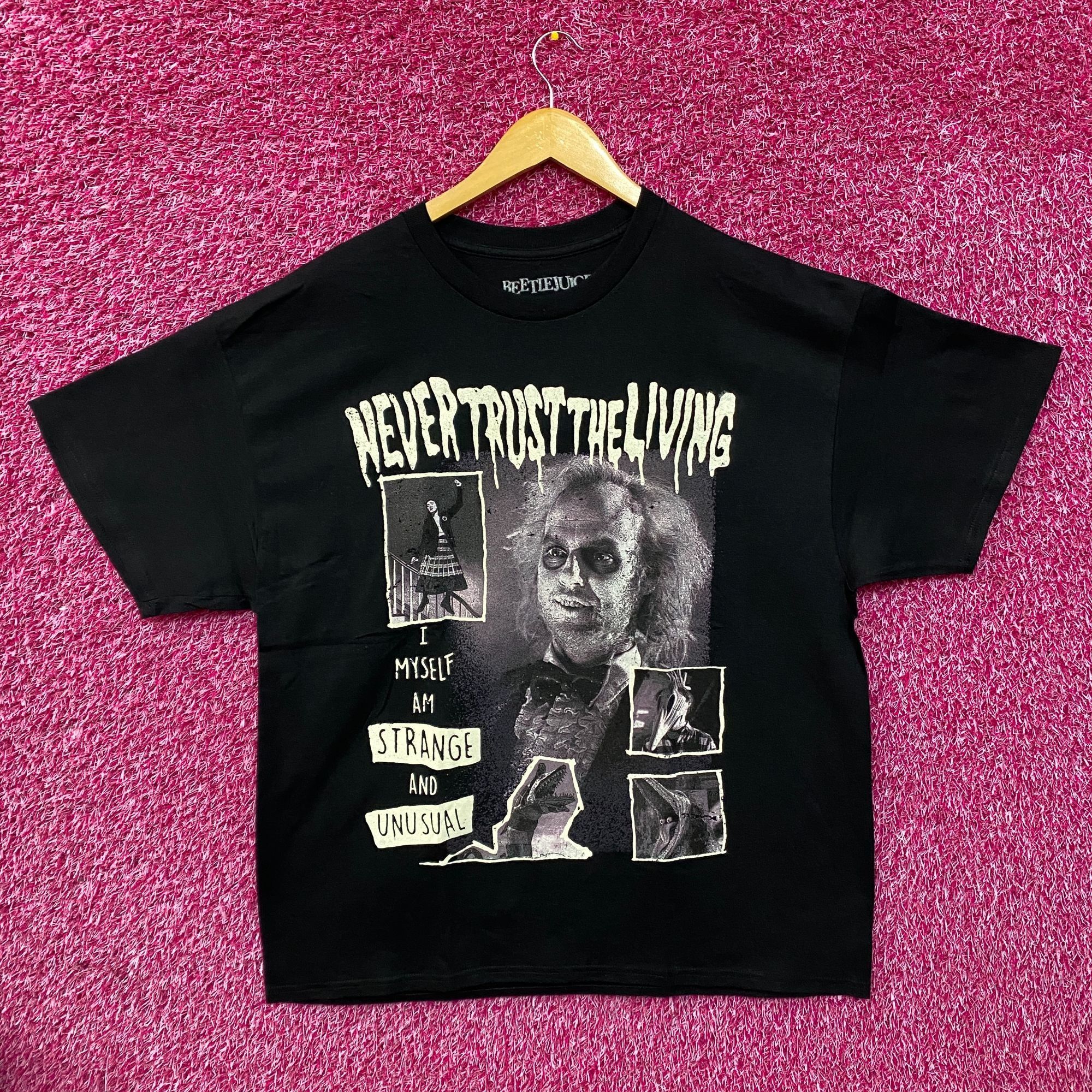 Ripple Junction Beetle Juice Never Trust The Living Collage Graphic T-Shirt Size US XL / EU 56 / 4 - 1 Thumbnail