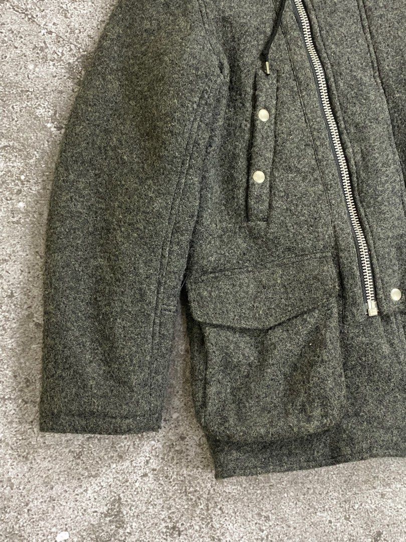 Le Grande Bleu (L.G.B.) 💥racoon fur💥Nano universe wool double zipper fur Size US M / EU 48-50 / 2 - 5 Thumbnail