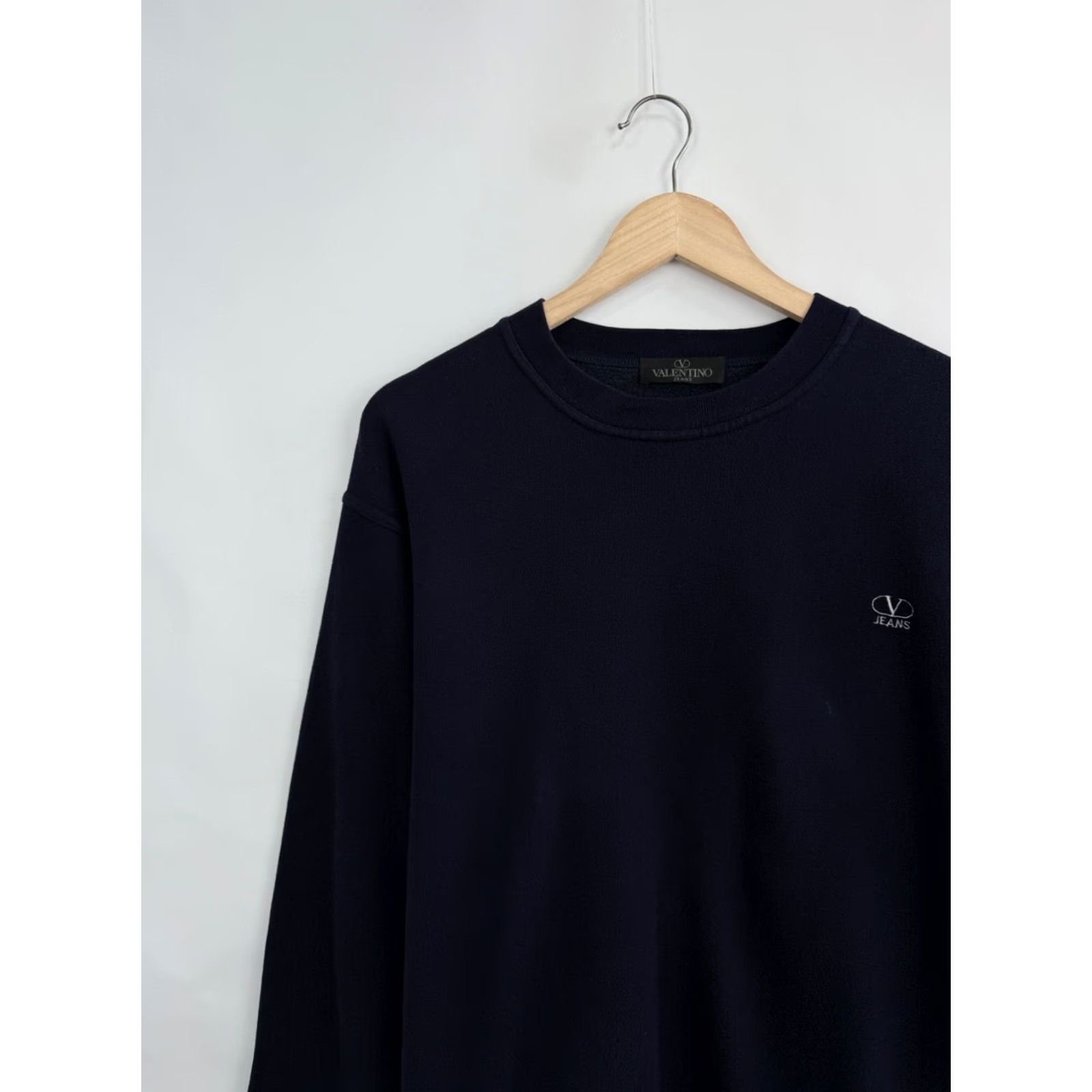 Valentino VINTAGE Valentino Sweatshirt Mens L Dark Blue 90s Y2K Made in Italy Size US L / EU 52-54 / 3 - 3 Thumbnail