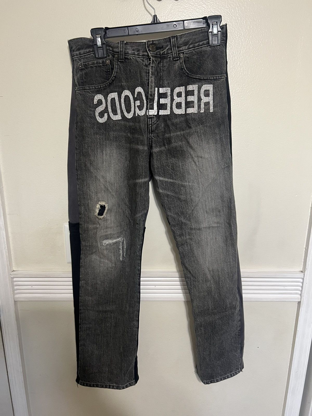 Undercover Undercover “rebel gods” hybrid denim Size US 34 / EU 50 - 1 Thumbnail