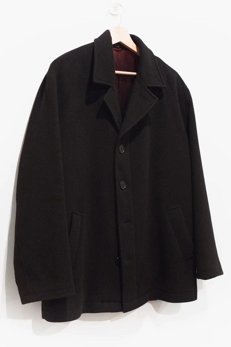 Helmut Lang HELMUT LANG Black wool goat down coat Size US S / EU 44-46 / 1 - 2 Thumbnail